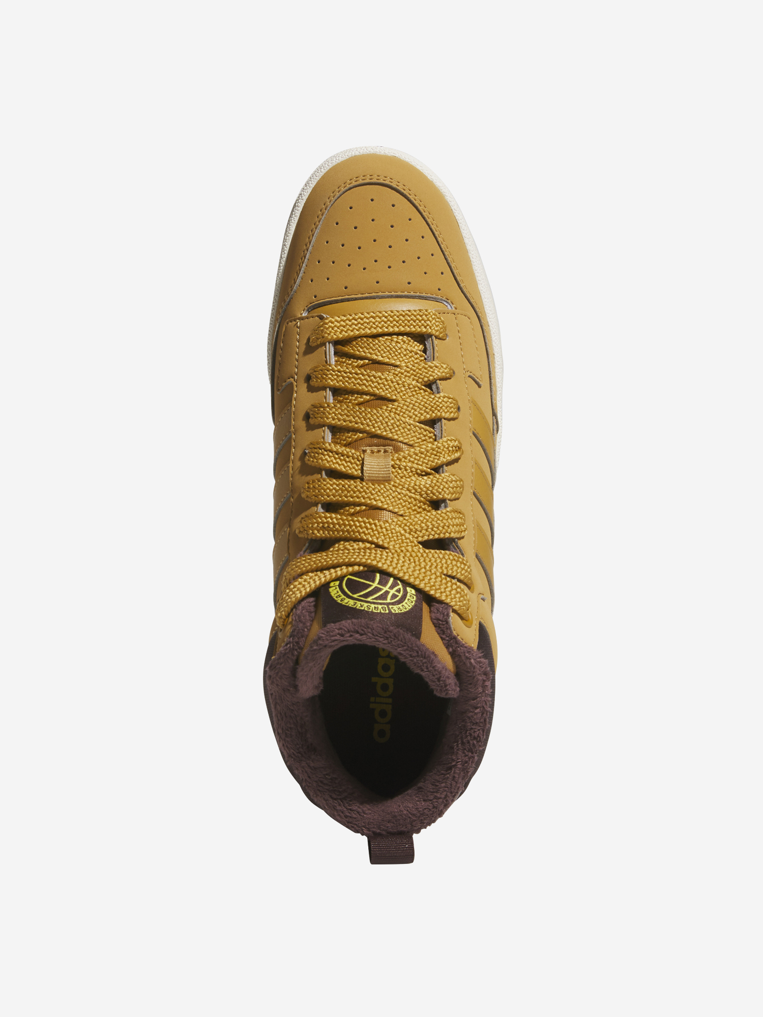 фото Кеды мужские adidas rapid court mid winterized, бежевый
