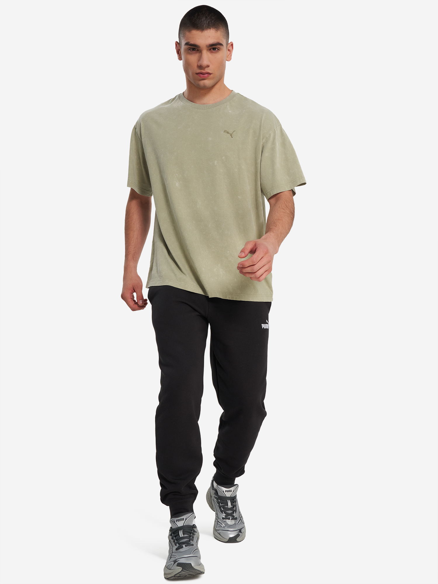 фото Брюки мужские puma ess 2 color no. 1 logo, черный