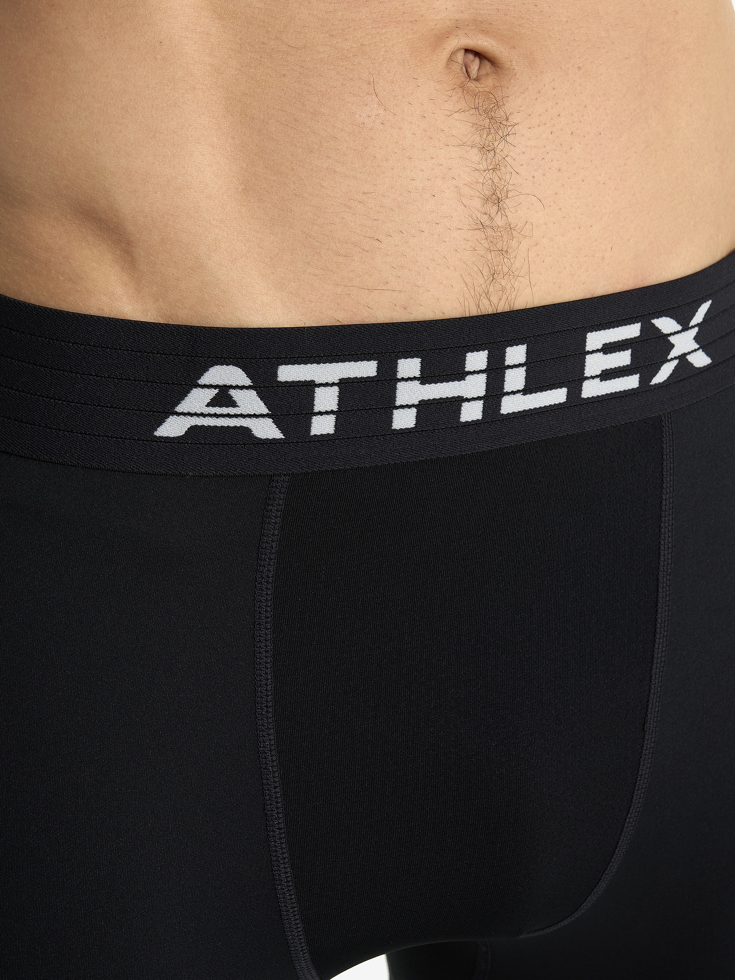 фото Тайтсы компрессионные мужские athlex, черный