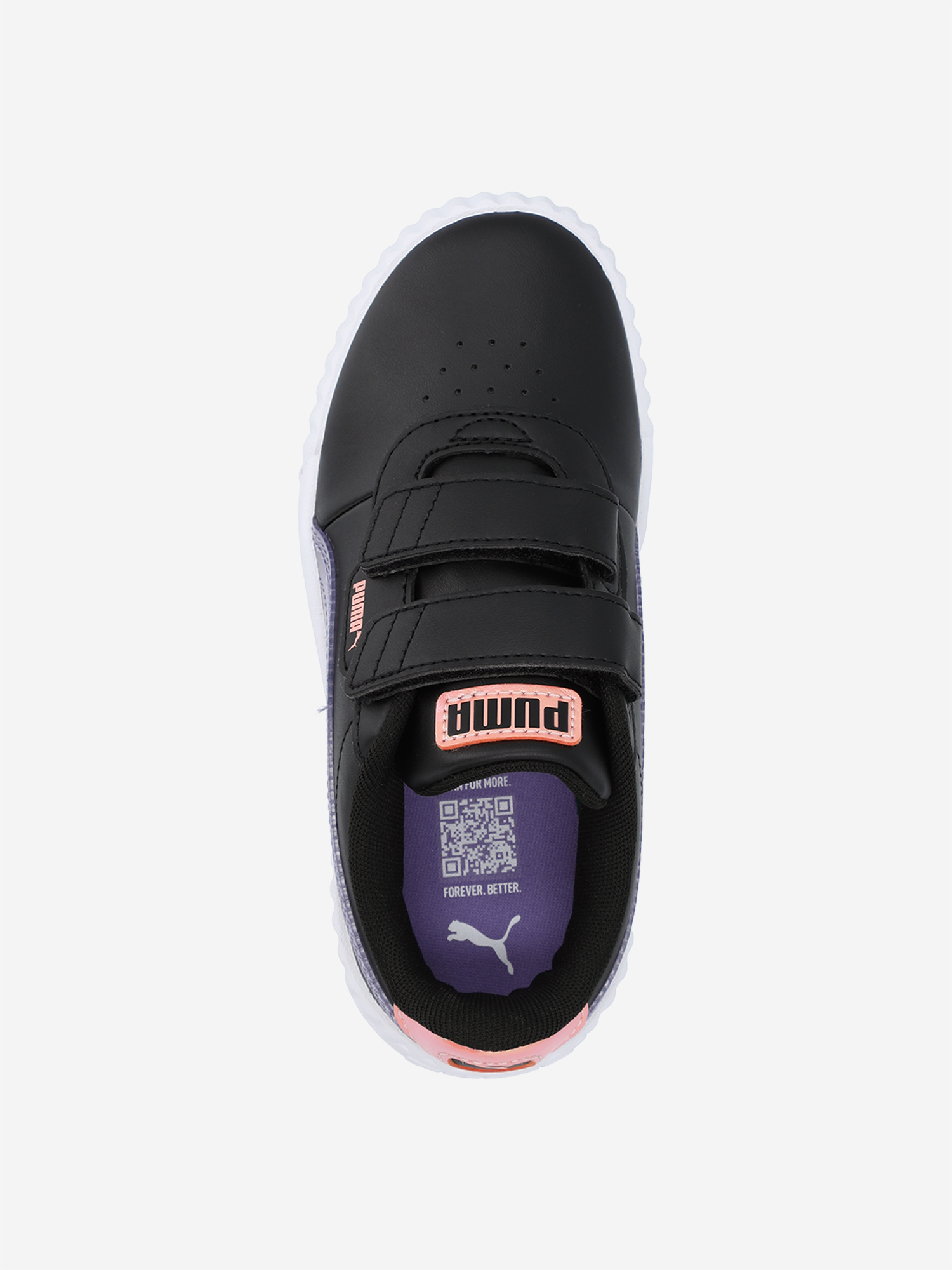 фото Кеды для девочек puma carina 3.0 blurry dreams v ps, черный