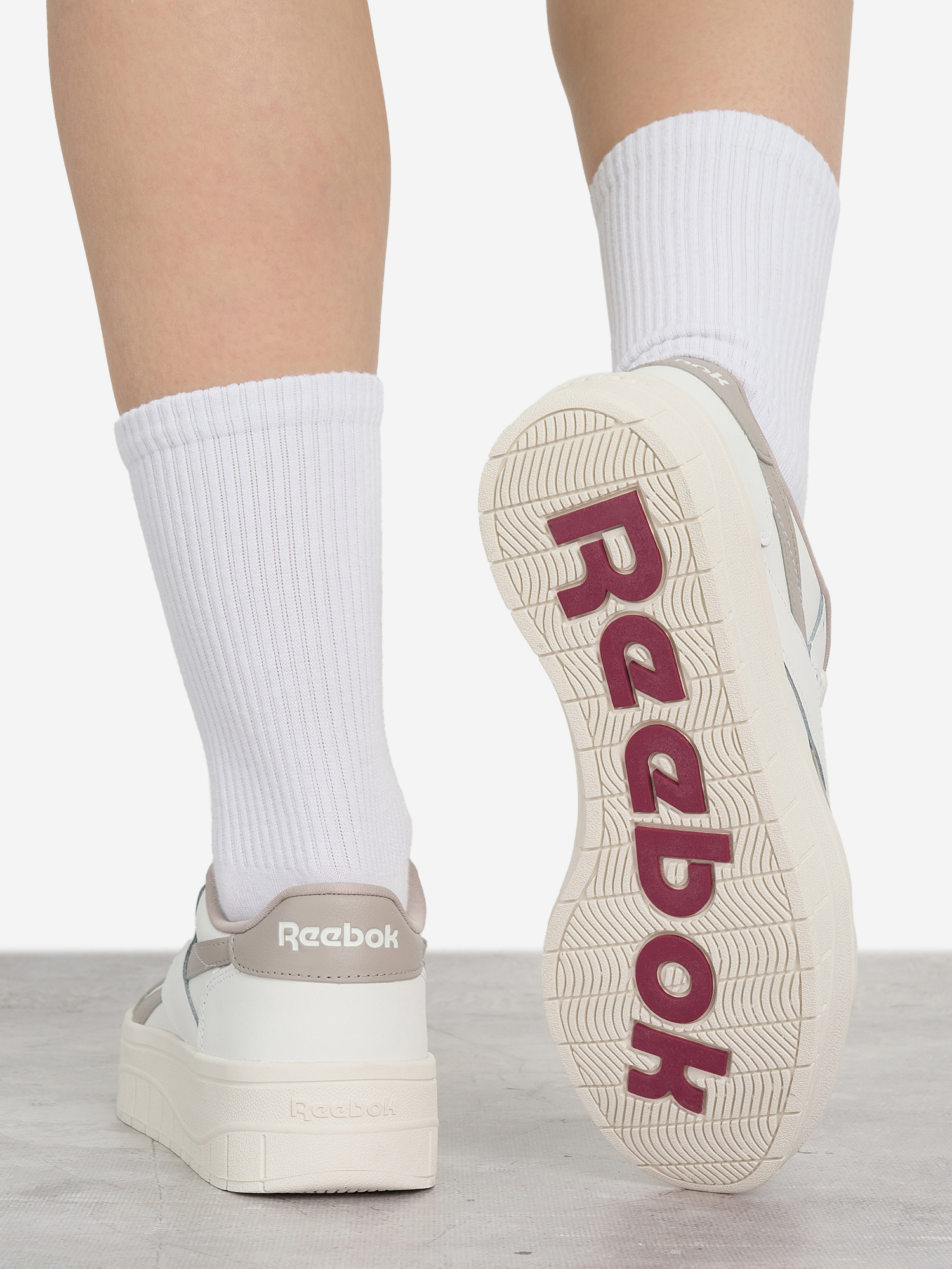 фото Кеды женские reebok court advance surge, белый