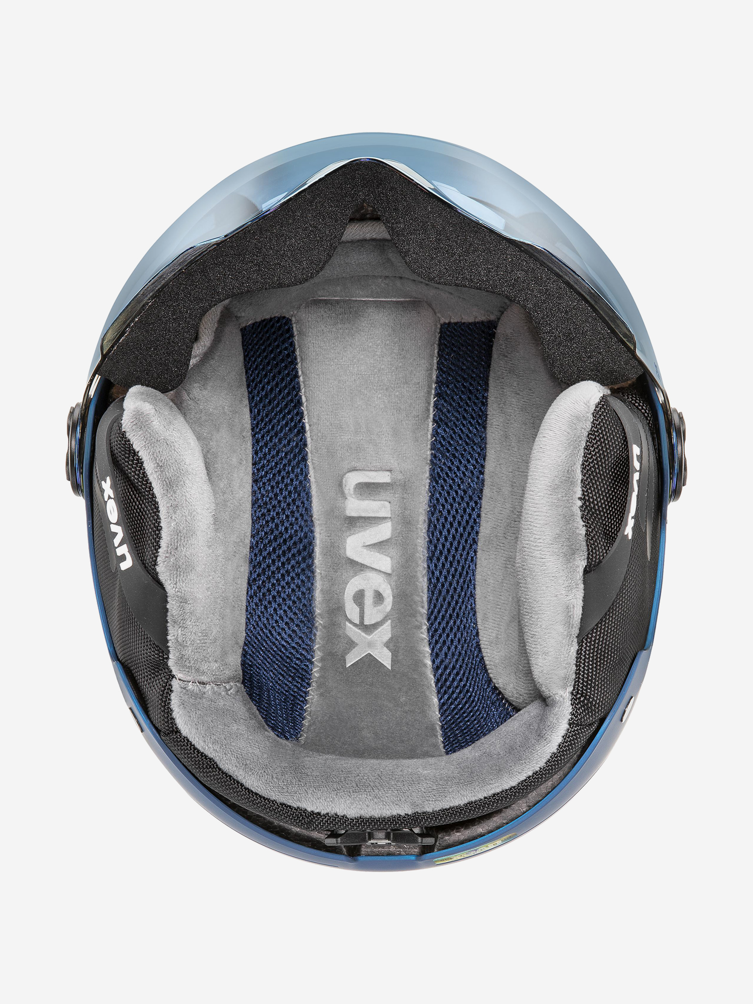 фото Шлем детский uvex rocket visor, синий