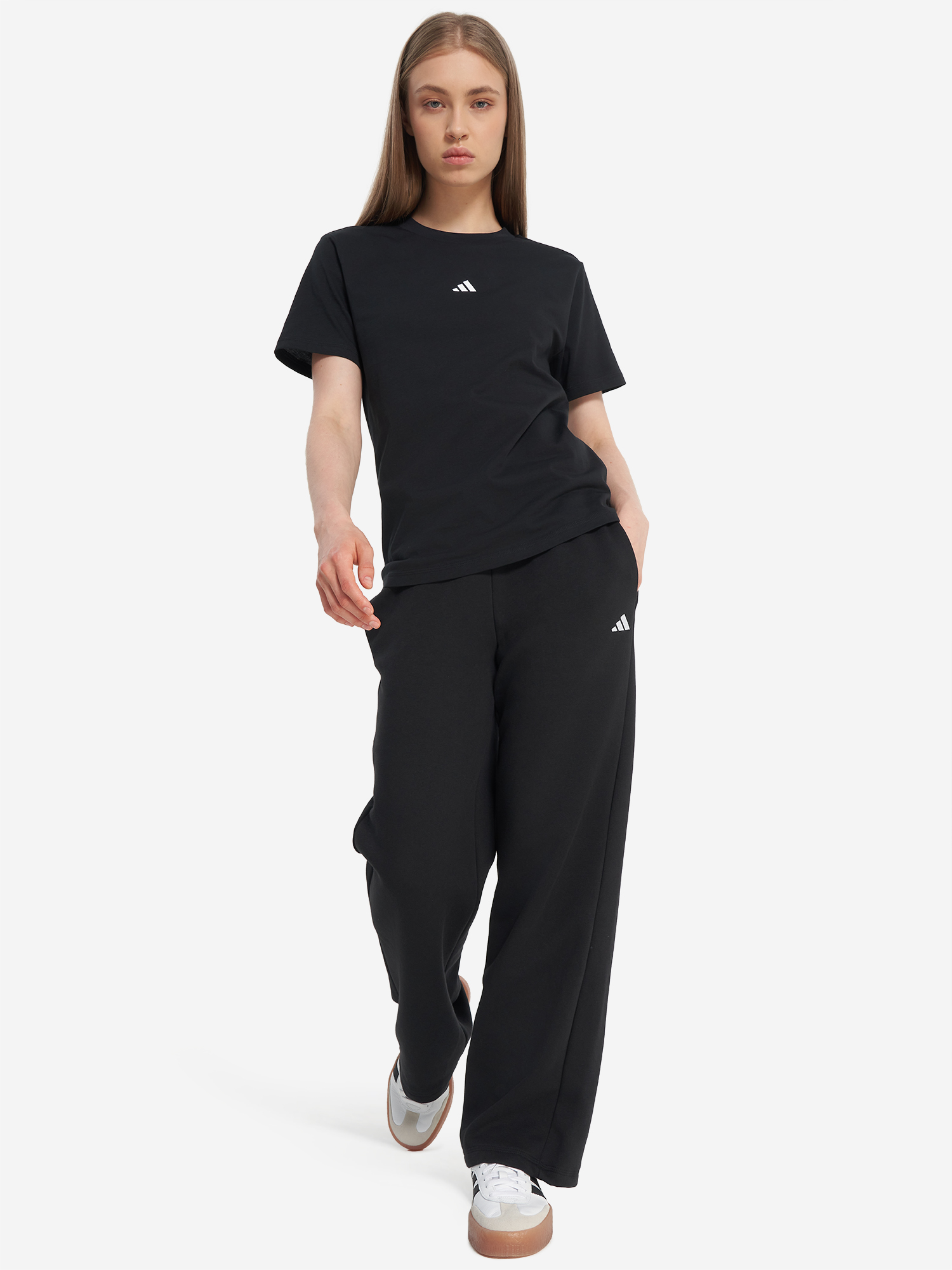 фото Брюки женские adidas, черный