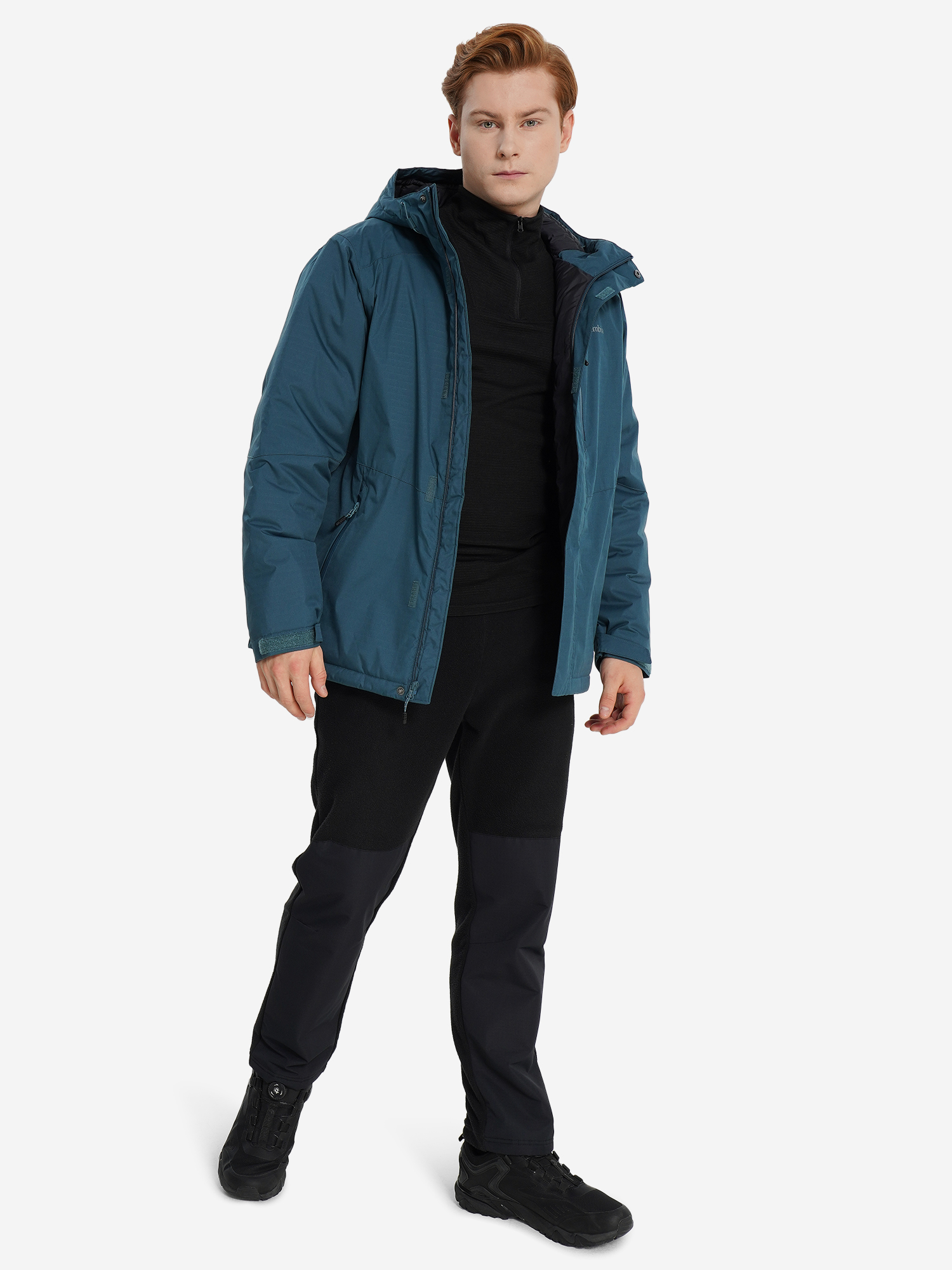 фото Куртка утепленная мужская columbia oak harbor ii insulated jacket, голубой
