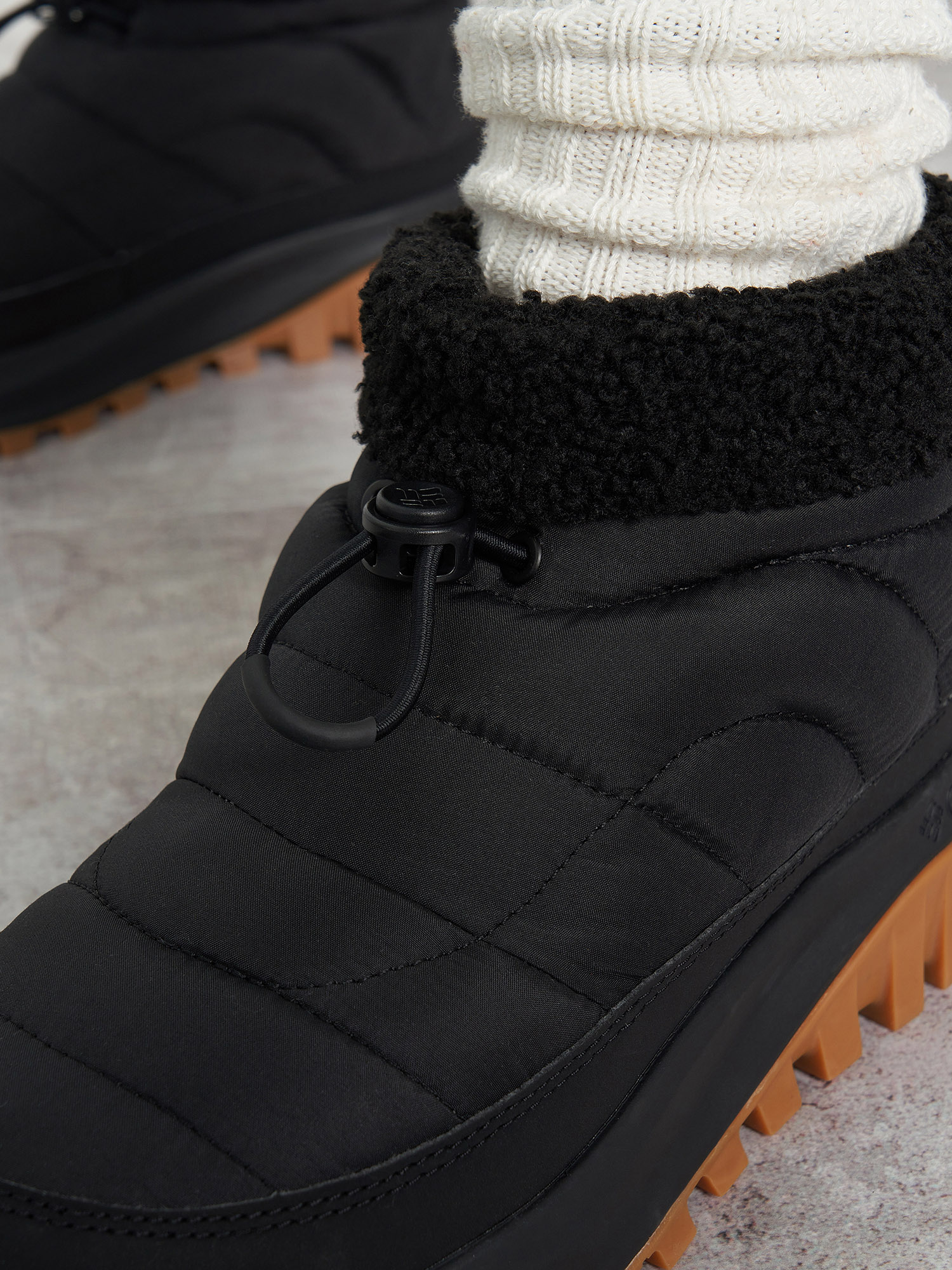 фото Сапоги утепленные женские columbia snowtrot shorty, черный