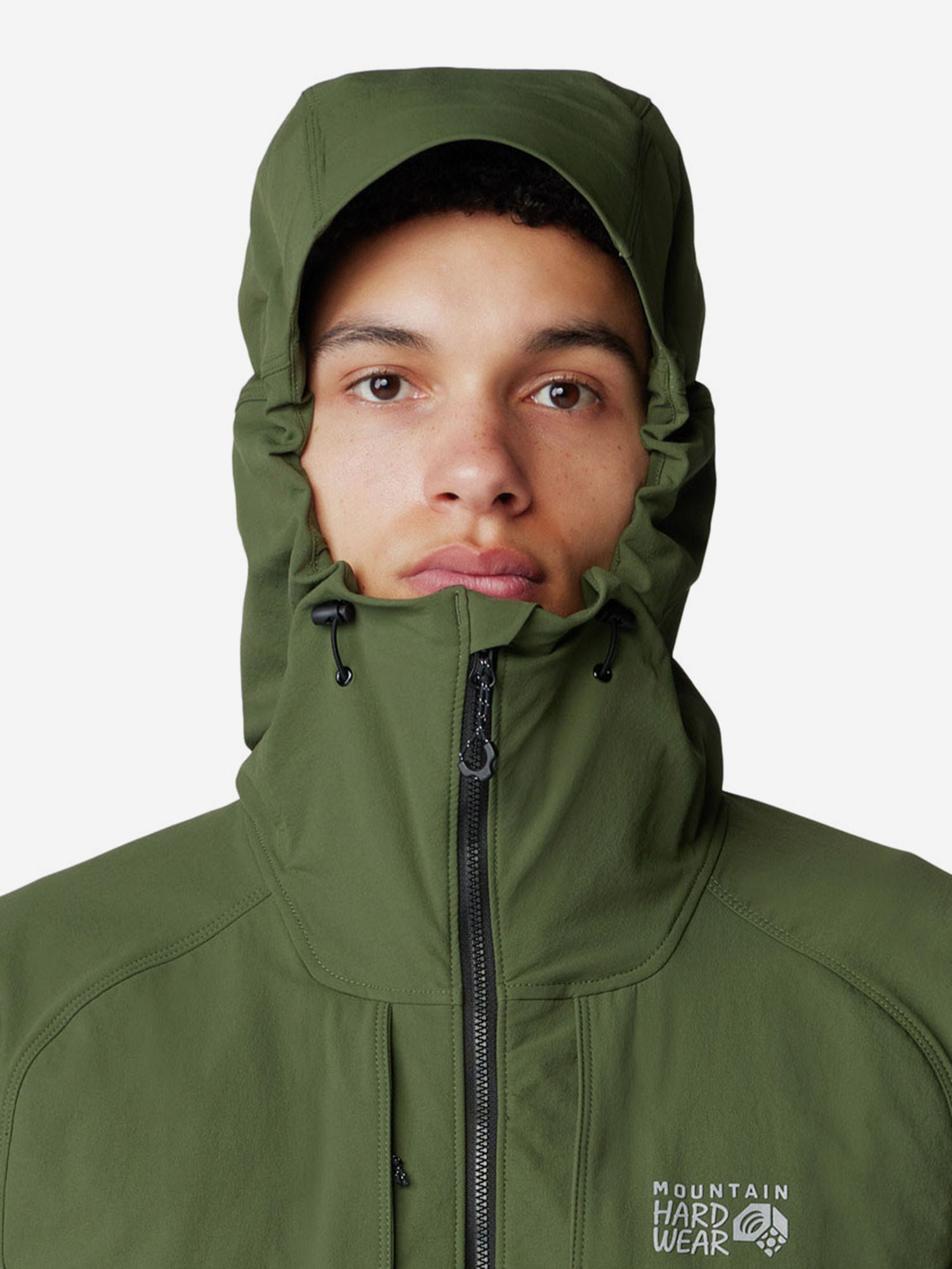 фото Куртка софтшелл мужская mountain hardwear chockstone alpine, зеленый