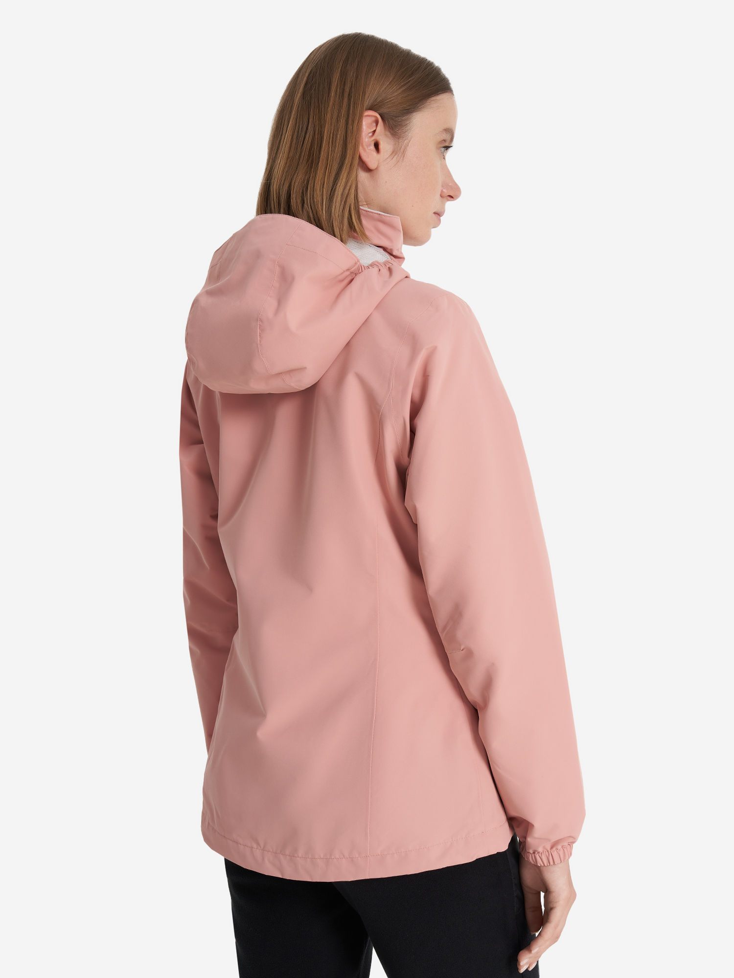 фото Куртка мембранная женская jack wolfskin stormy point, розовый