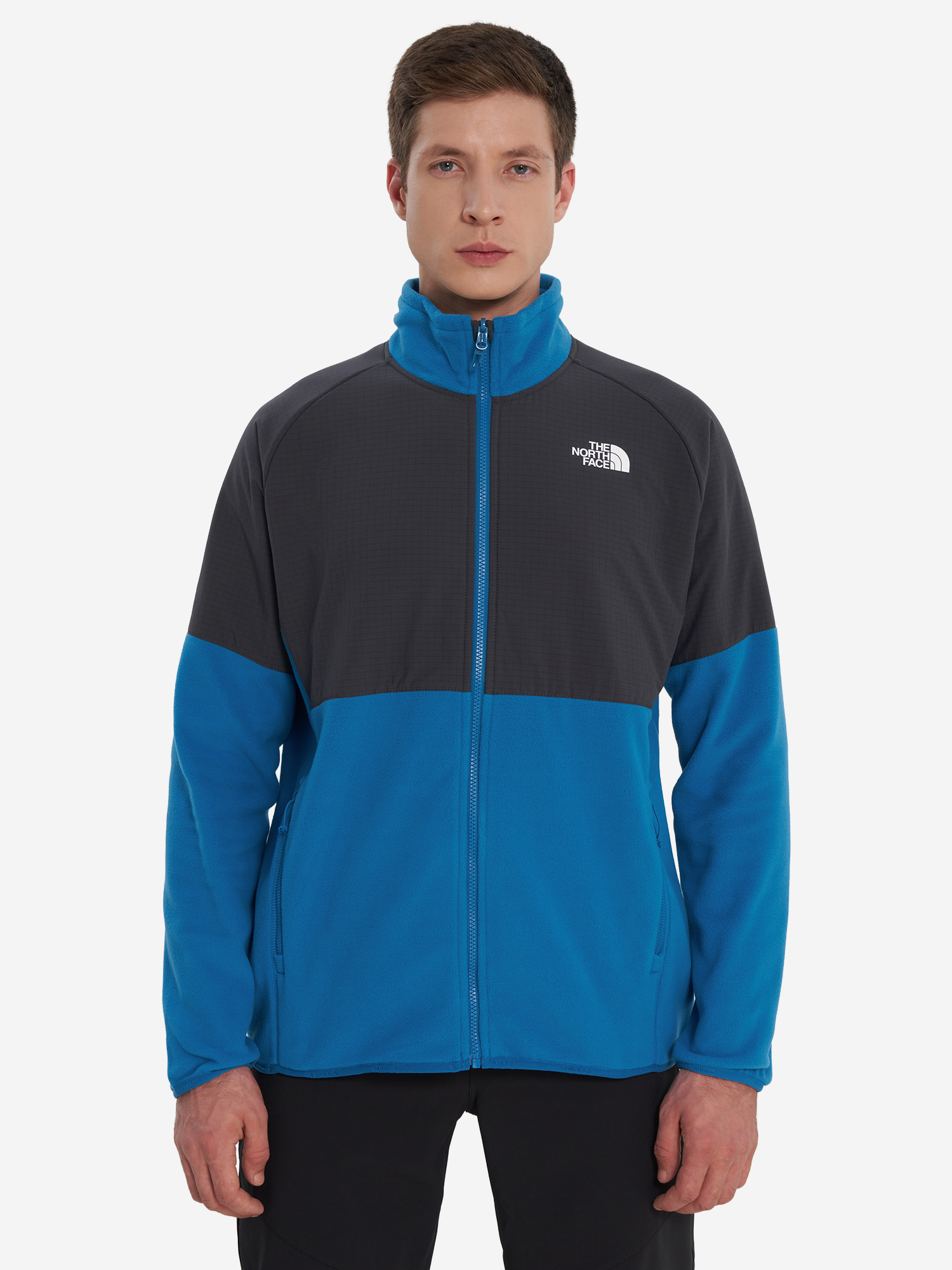 фото Толстовка мужская the north face glacier heavyweight, голубой