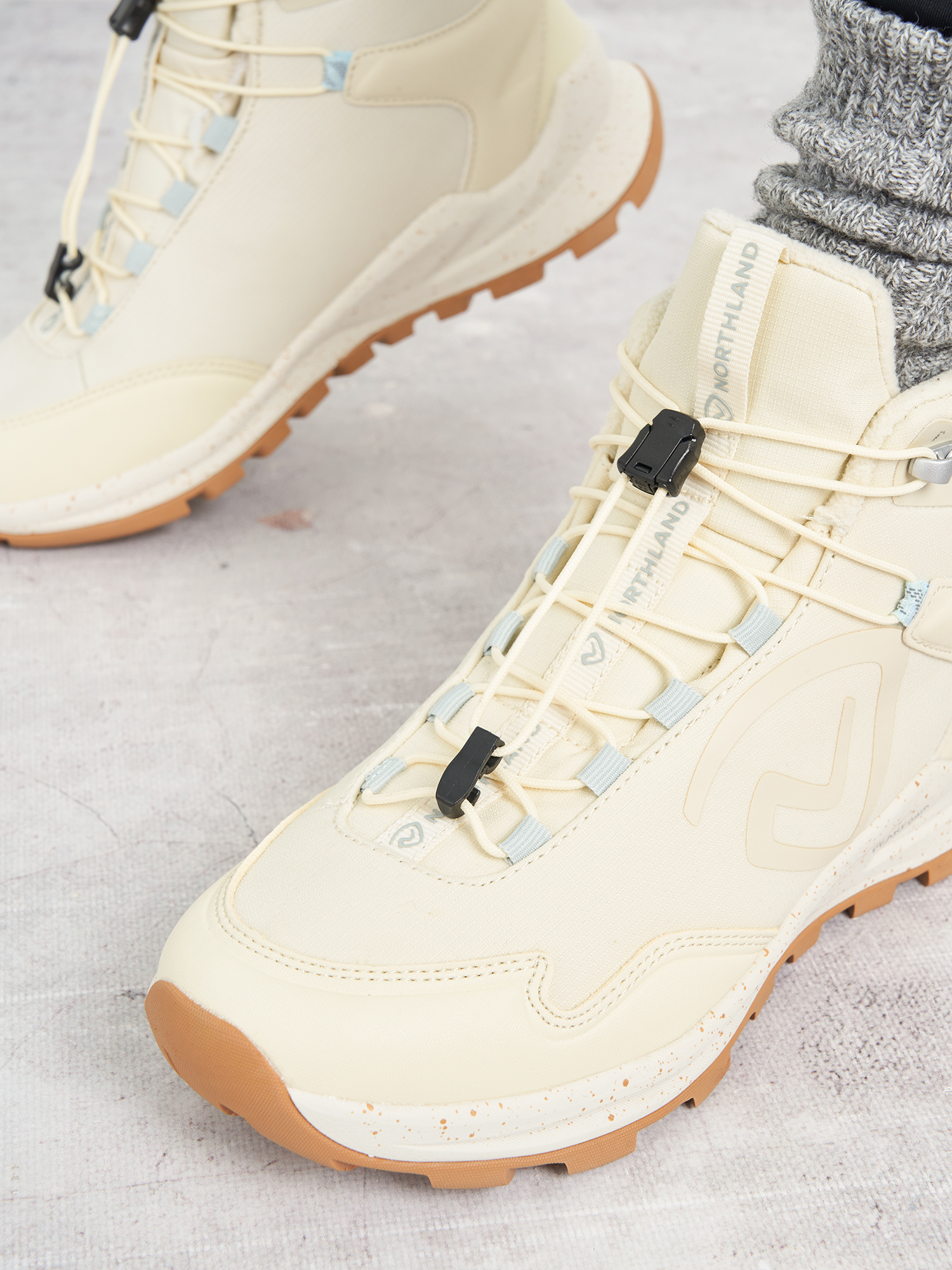 фото Ботинки утепленные женские northland tarrenz nylon, бежевый