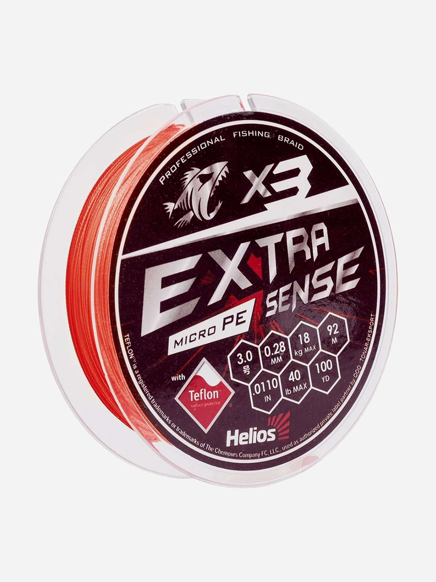 Шнур плетеный для рыбалки Helios Extrasense X3 PE, 92м, 0,28мм, 18кг, красный, Красный
Шнур плетеный для рыбалки Helios Extrasense X3 PE, 92м, 0,28мм, 18кг, красный, Красный