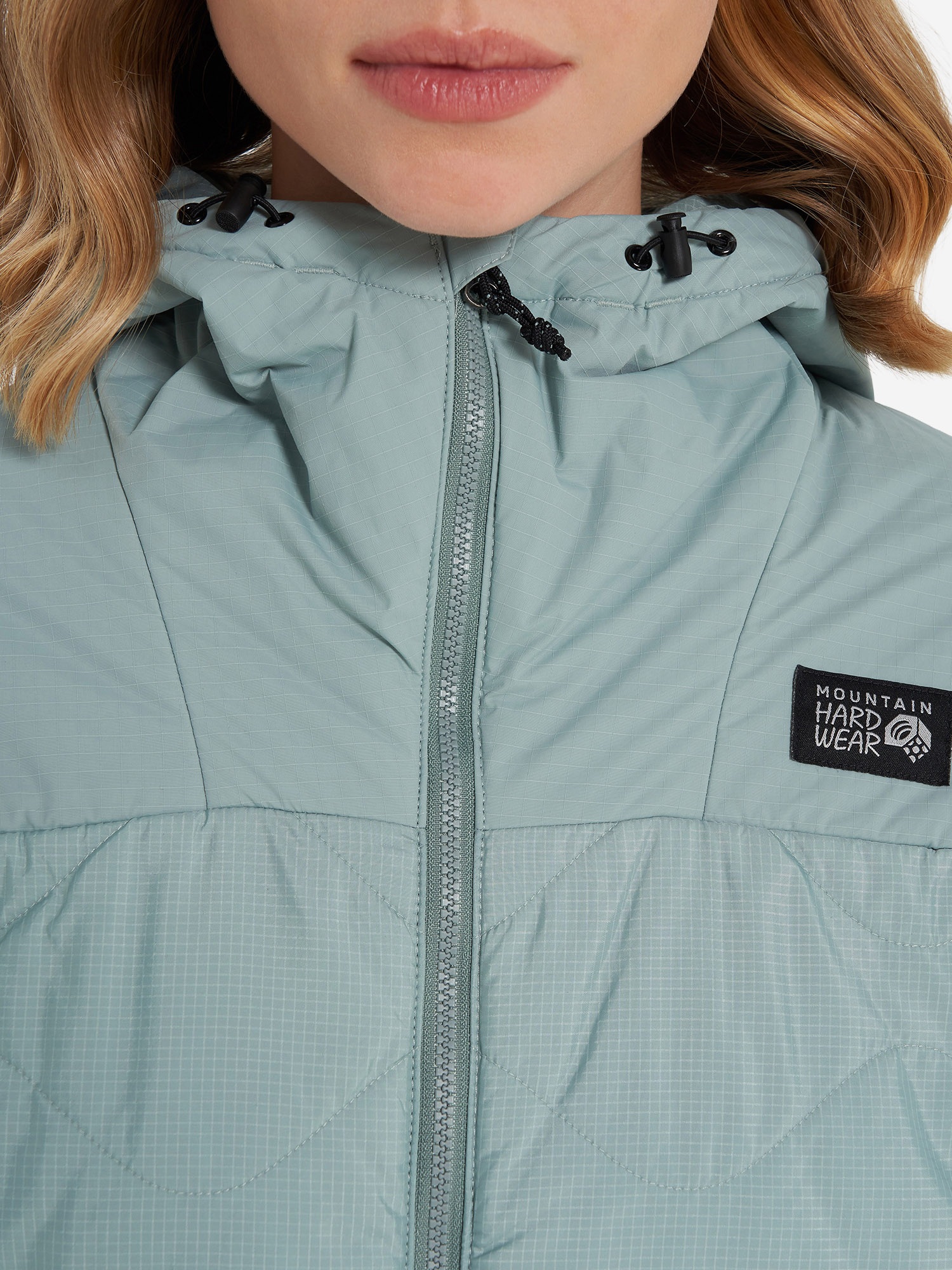 фото Куртка утепленная женская mountain hardwear après pro, голубой