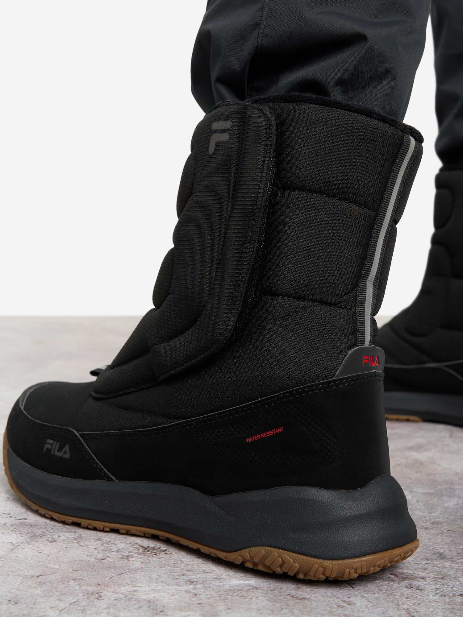 фото Сапоги утепленные для мальчиков fila tornado puff, черный