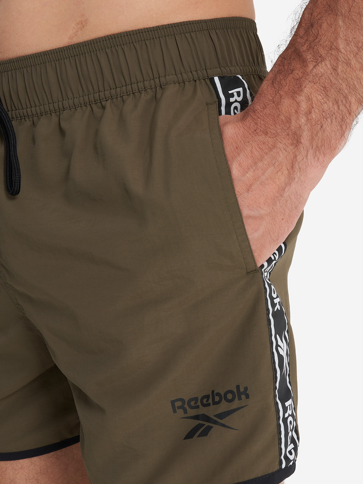 фото Шорты плавательные мужские reebok lloyd, зеленый