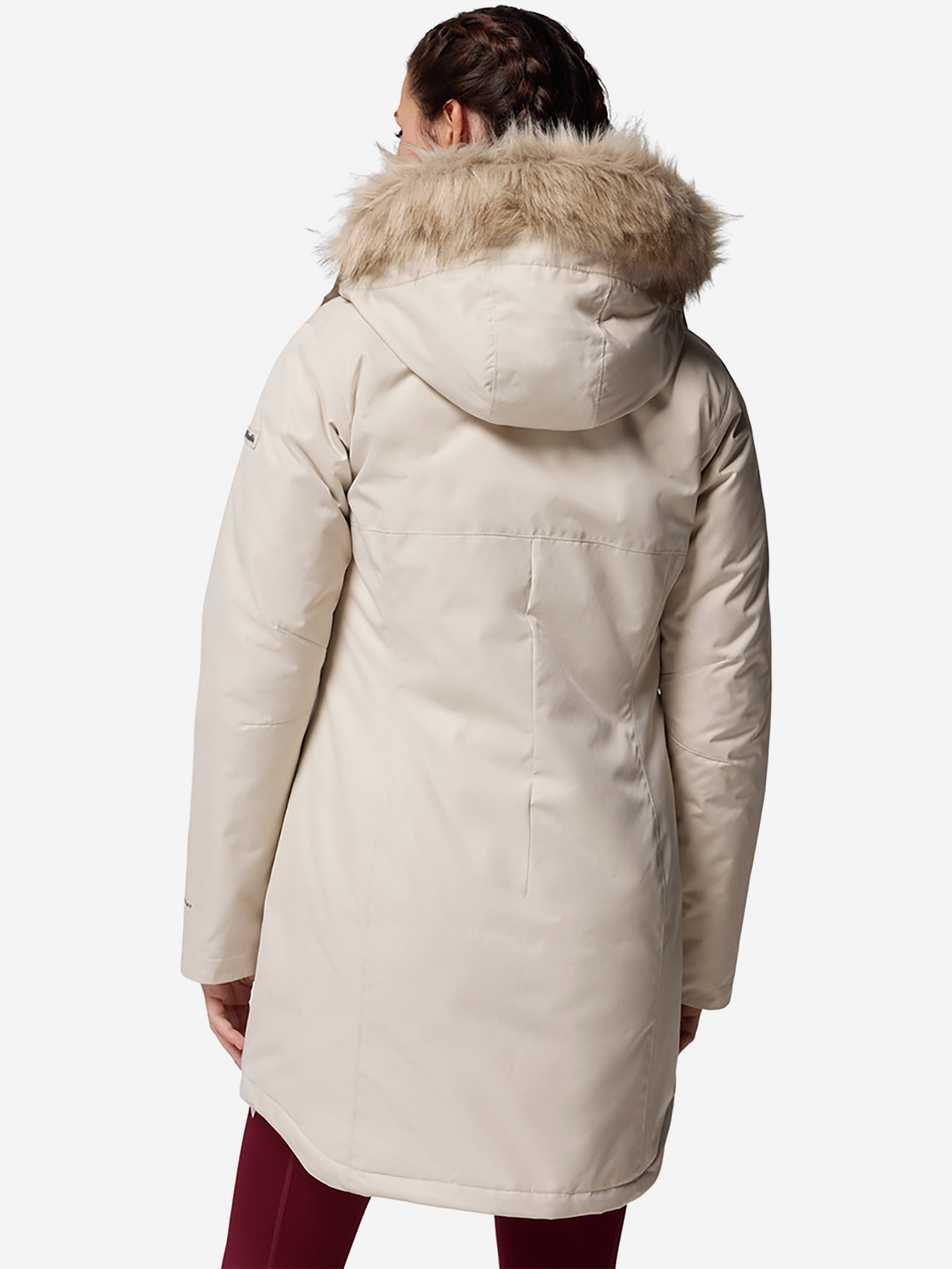 фото Парка женская columbia suttle mountain long insulated jacket, бежевый