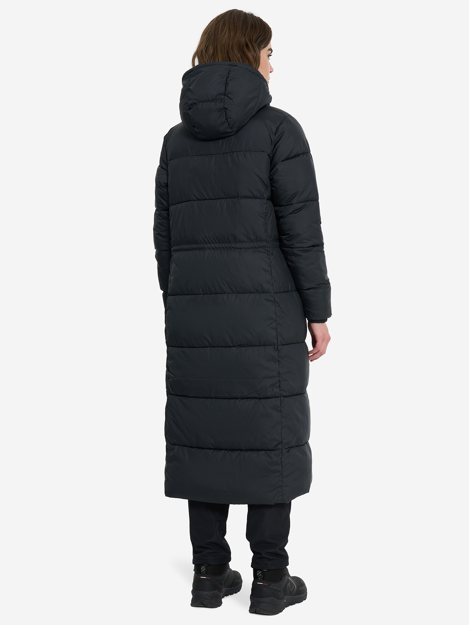 фото Пальто утепленное женское columbia puffect ii long jacket, черный