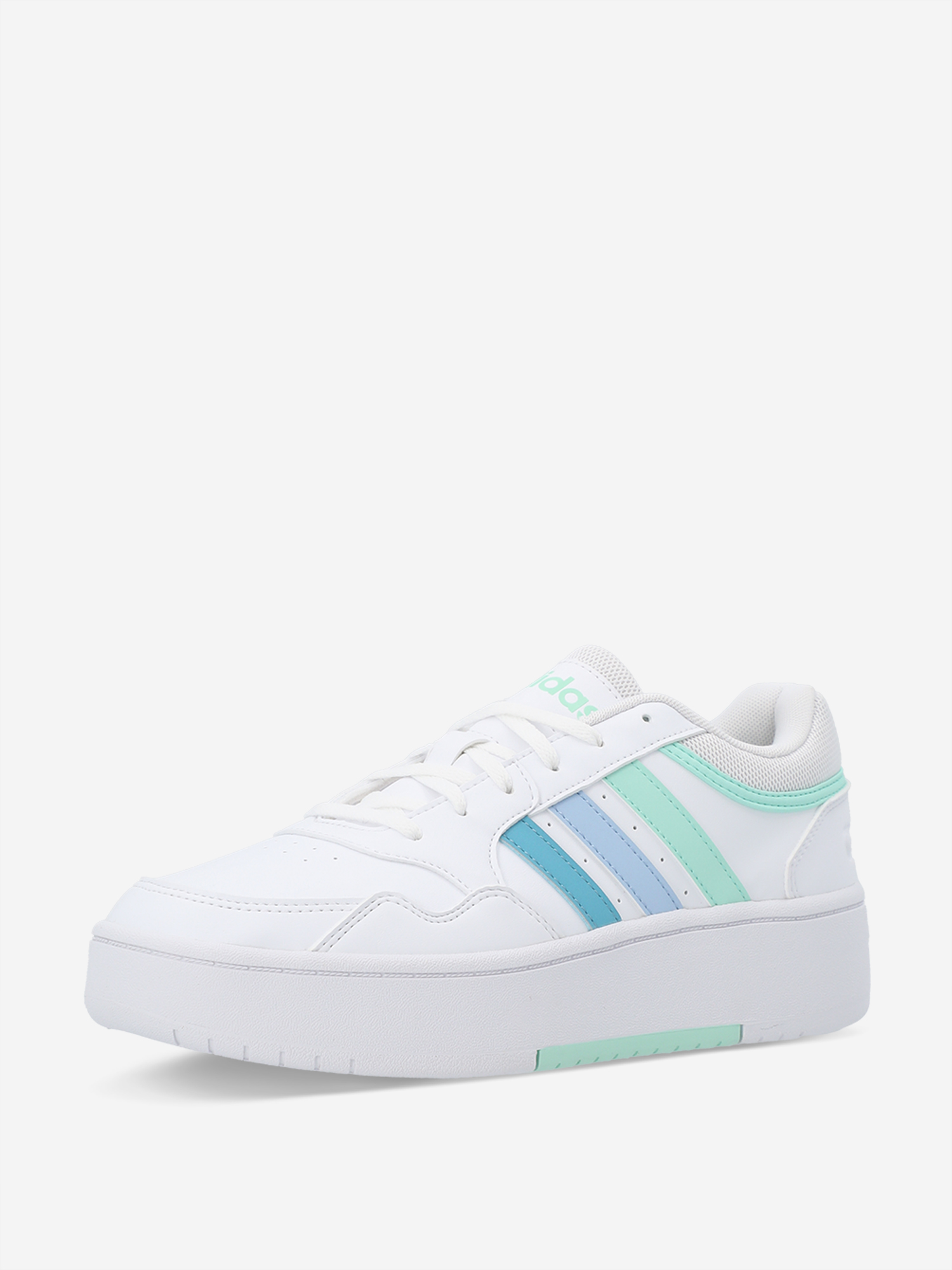 фото Кеды женские adidas hoops 3.0 bold, голубой