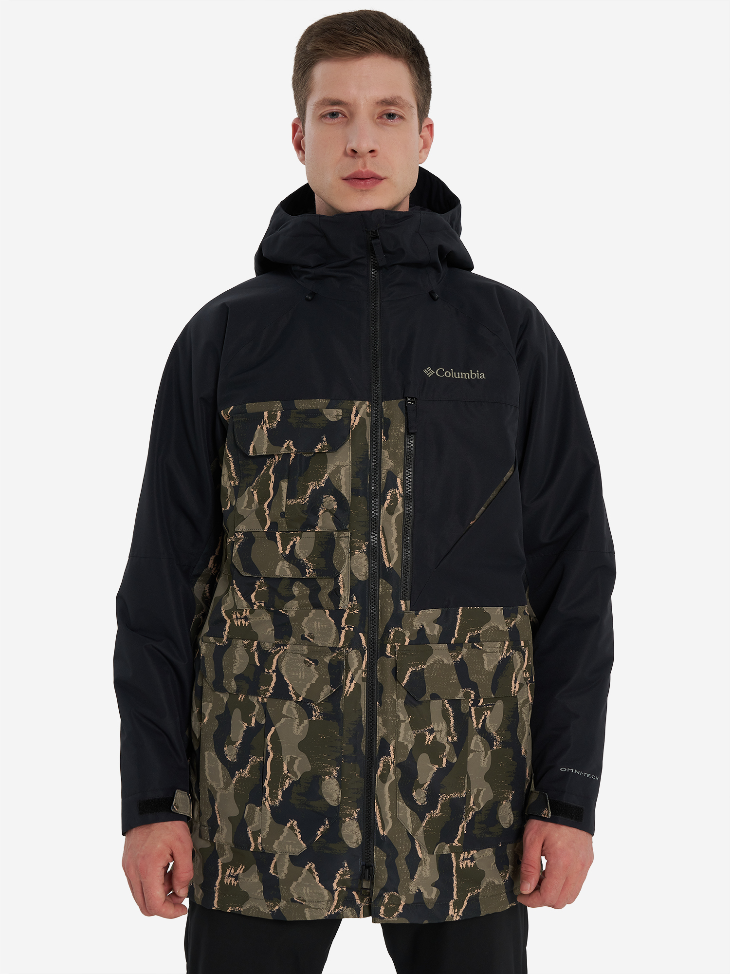 фото Куртка утепленная мужская columbia coreshot printed jacket, зеленый