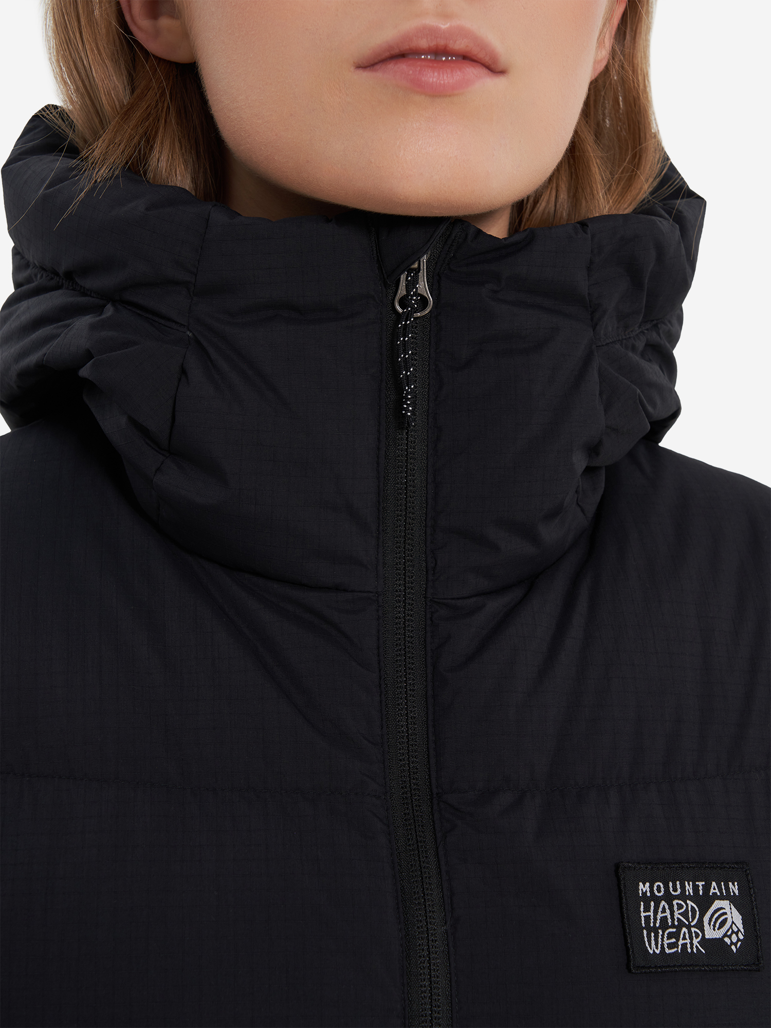 фото Пуховик женский mountain hardwear nevadan down long parka, черный