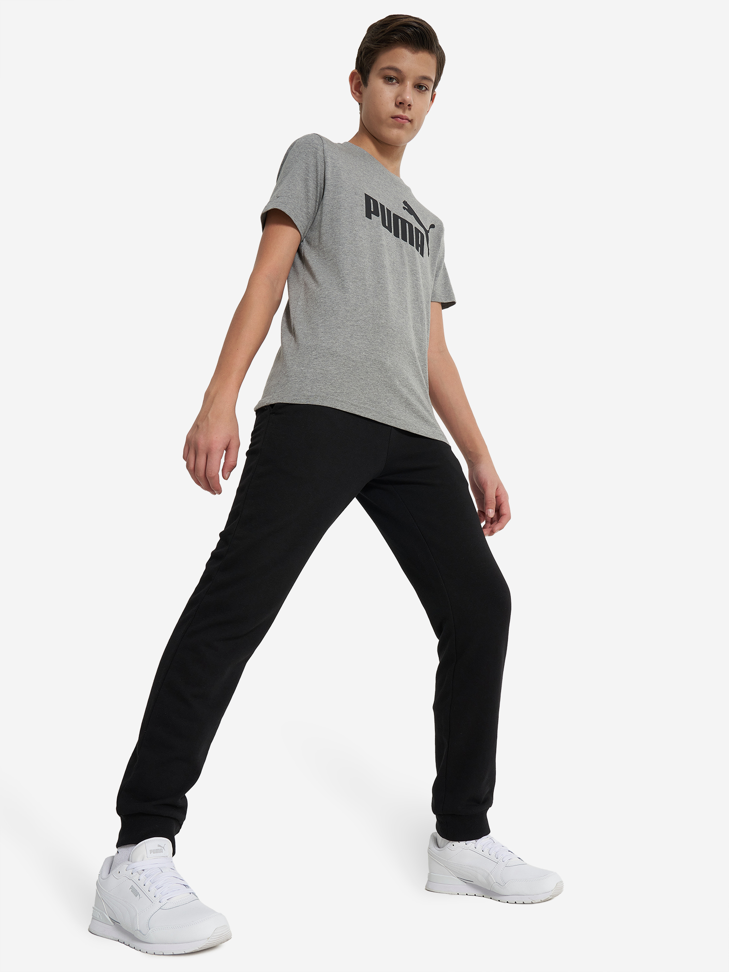 фото Футболка для мальчиков puma no. 1 logo, серый