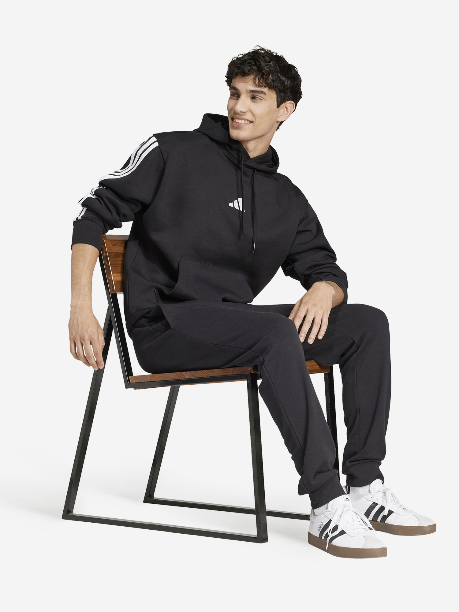 фото Худи мужское adidas, черный