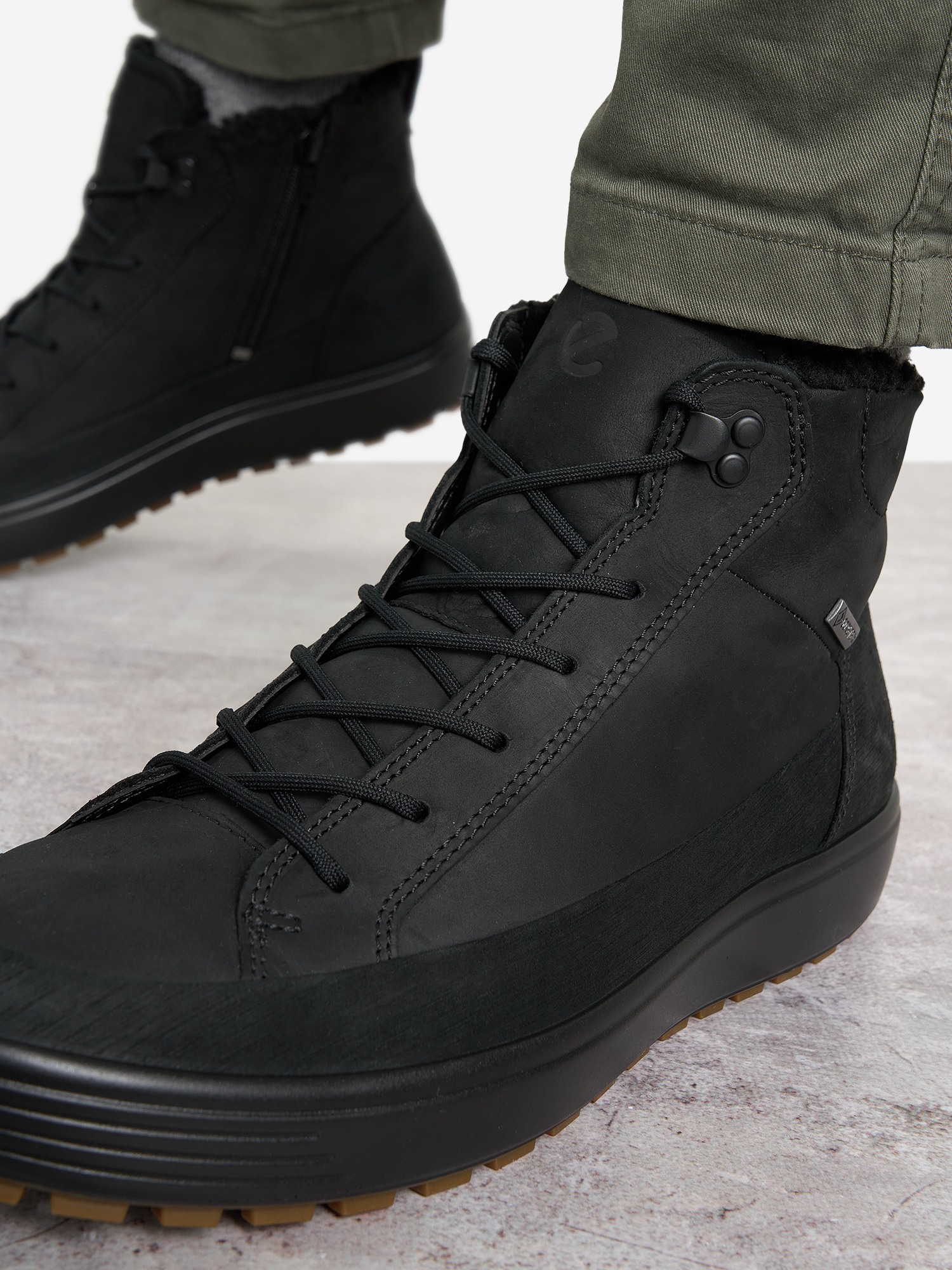 фото Ботинки утепленные мужские ecco soft 7 tred m gtx, черный