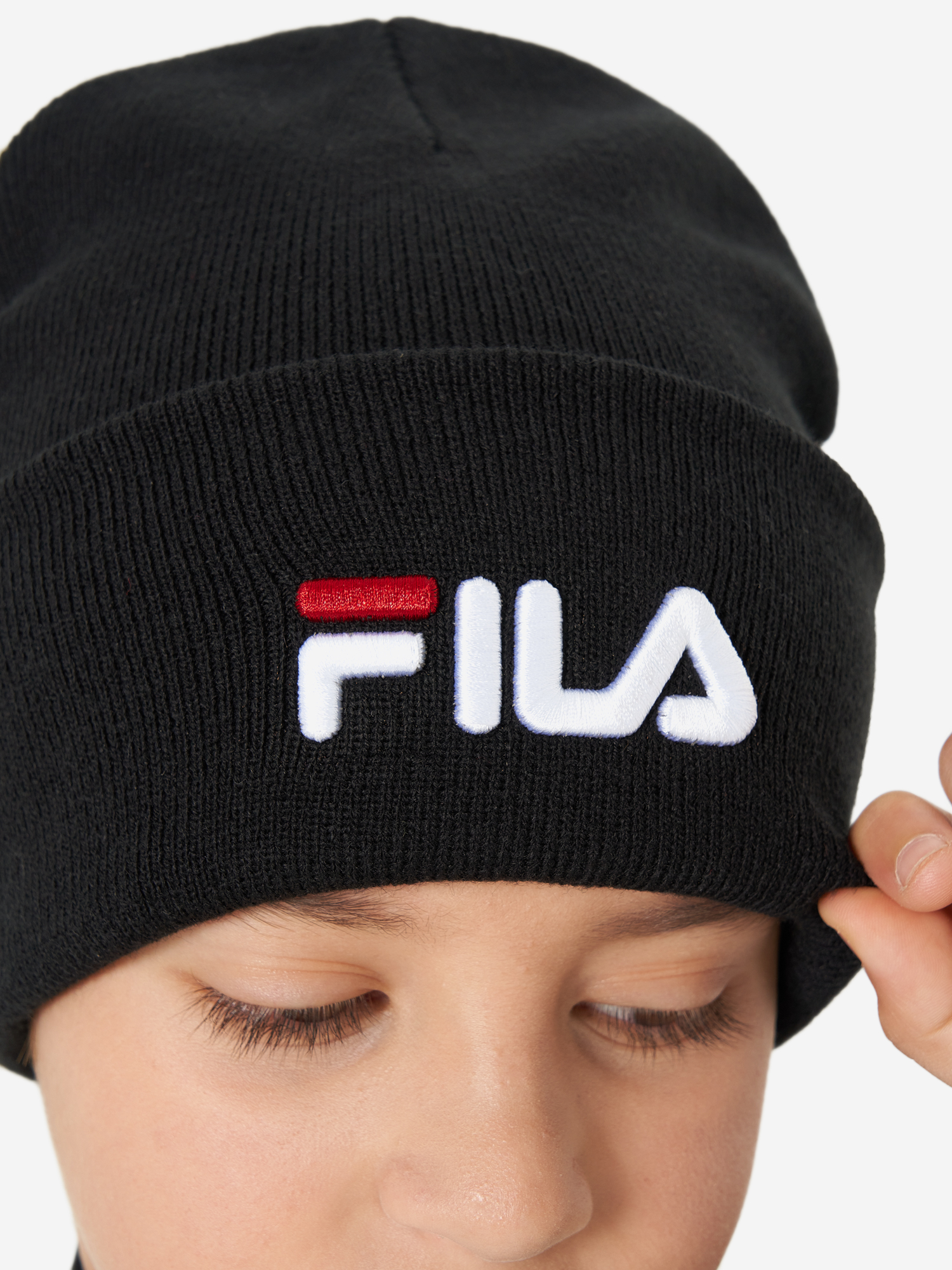 фото Шапка для мальчиков fila, черный