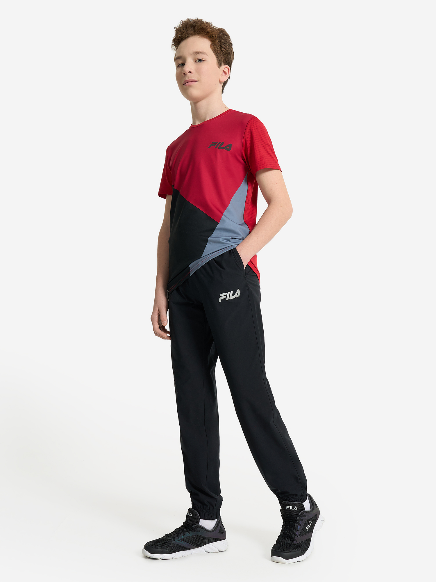 фото Брюки для мальчиков fila, черный