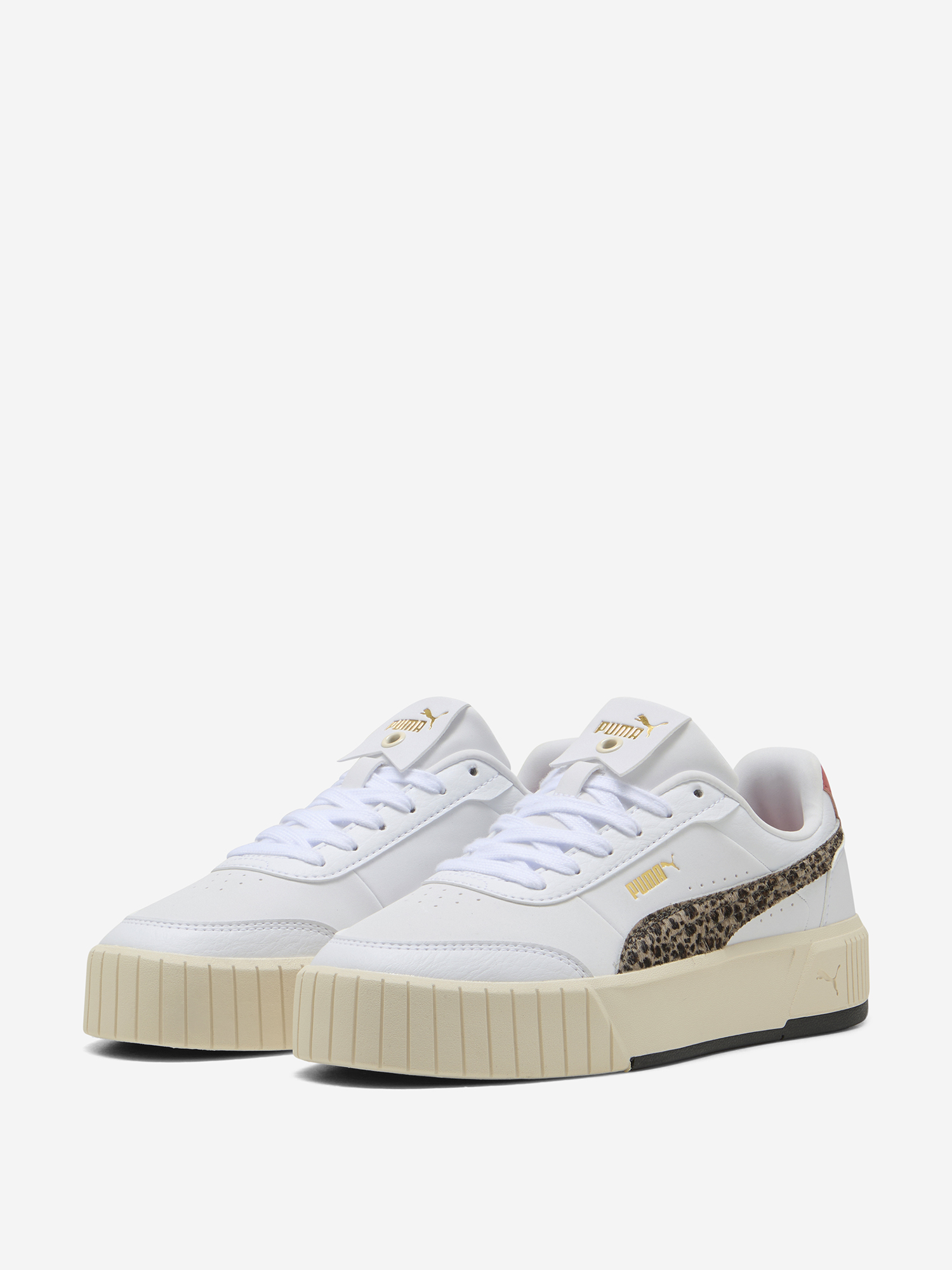 фото Кеды женские puma carina mia animal flair, белый