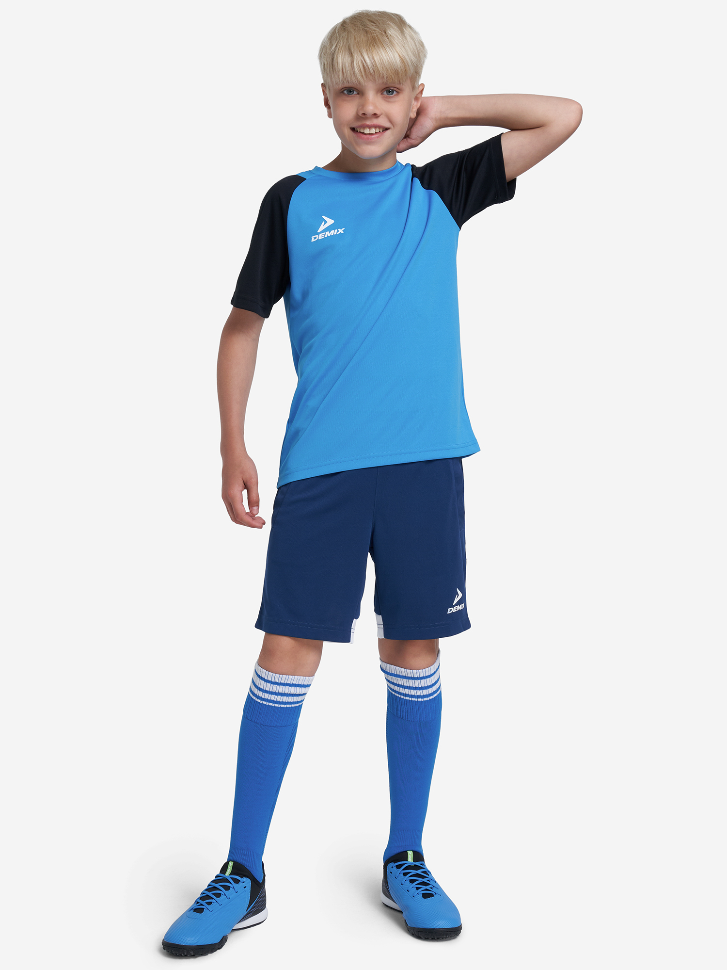 фото Футболка для мальчиков demix playmaker, синий