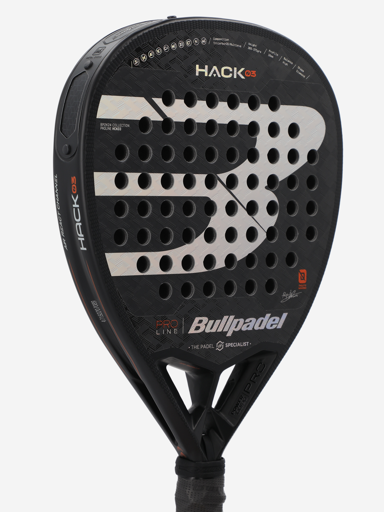 фото Ракетка для падел-тенниса bullpadel hack 03, мультицвет