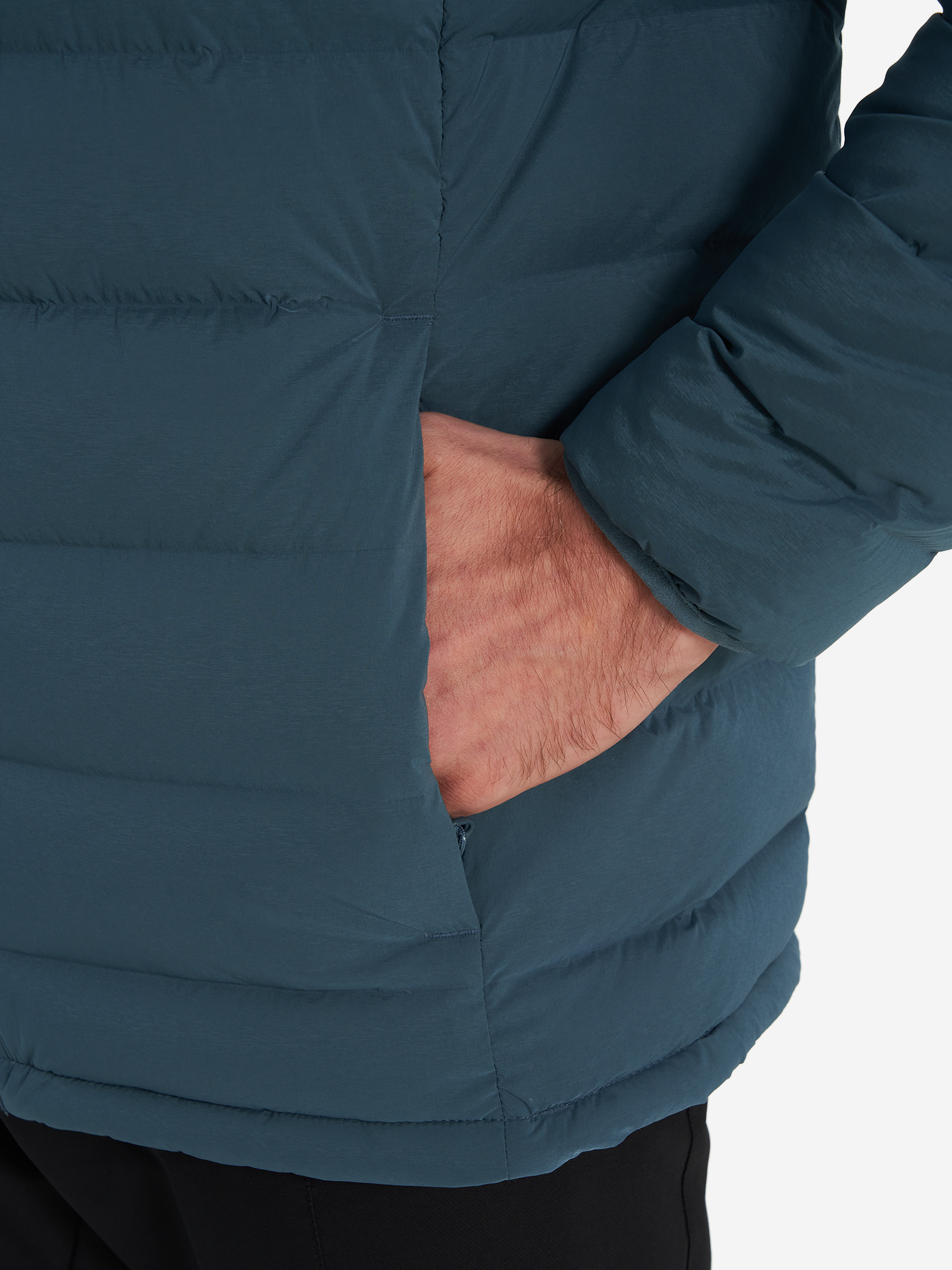 фото Пуховик мужской columbia drift peak stretch down hooded jacket, голубой