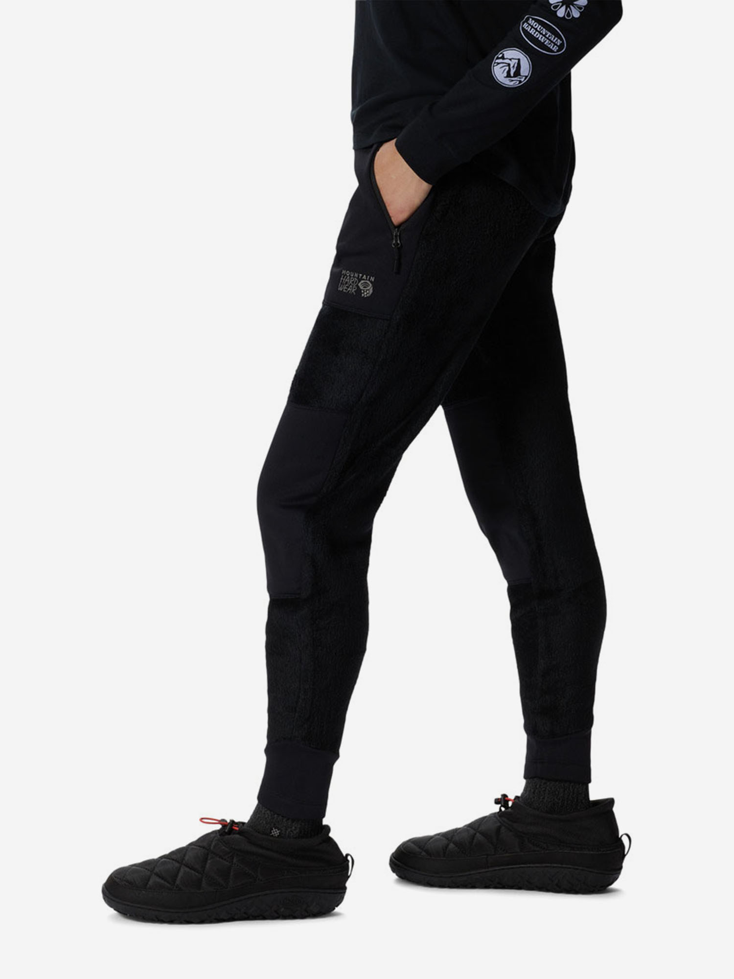 фото Брюки женские mountain hardwear polartec, черный