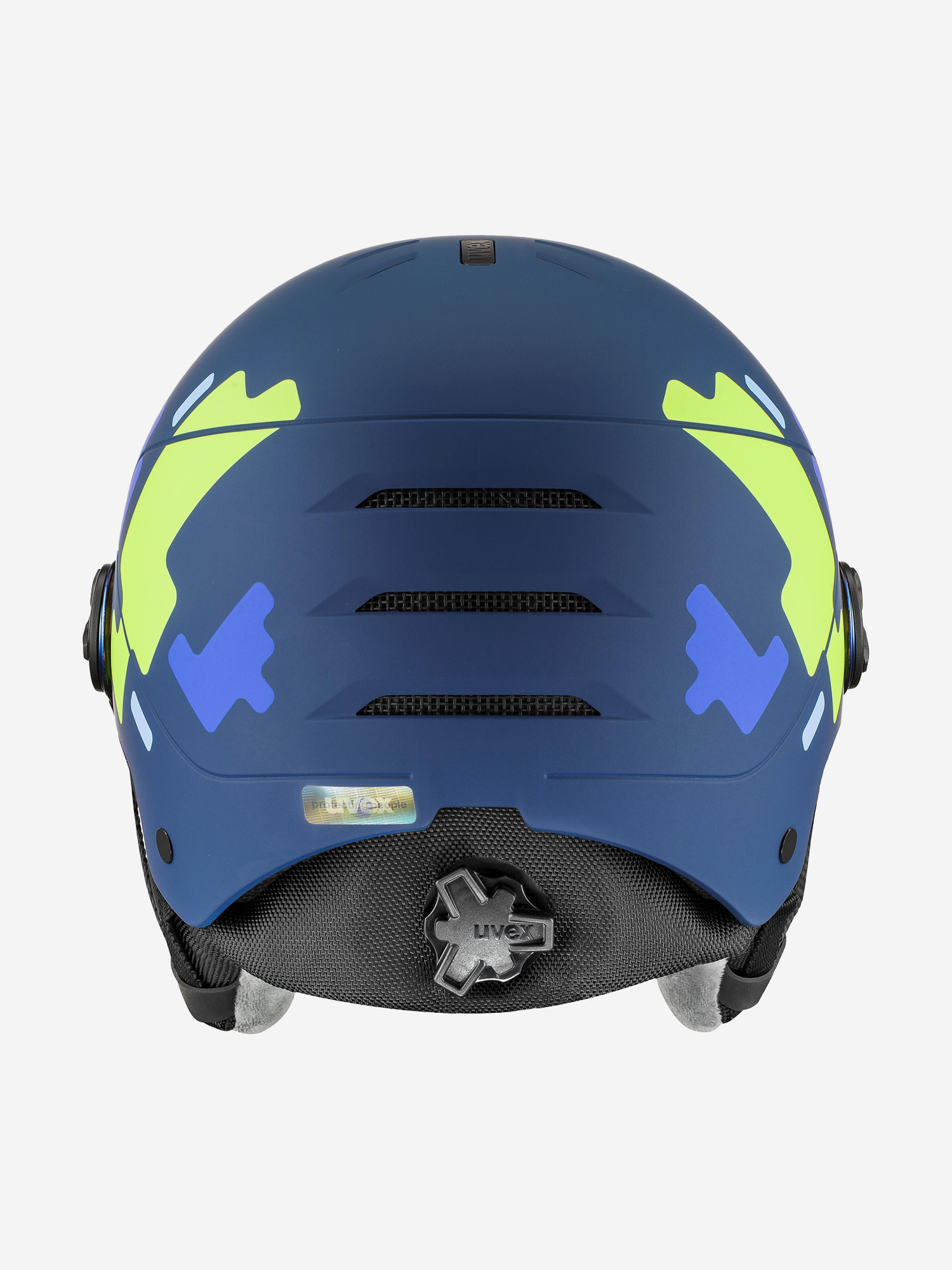 фото Шлем детский uvex rocket visor, синий