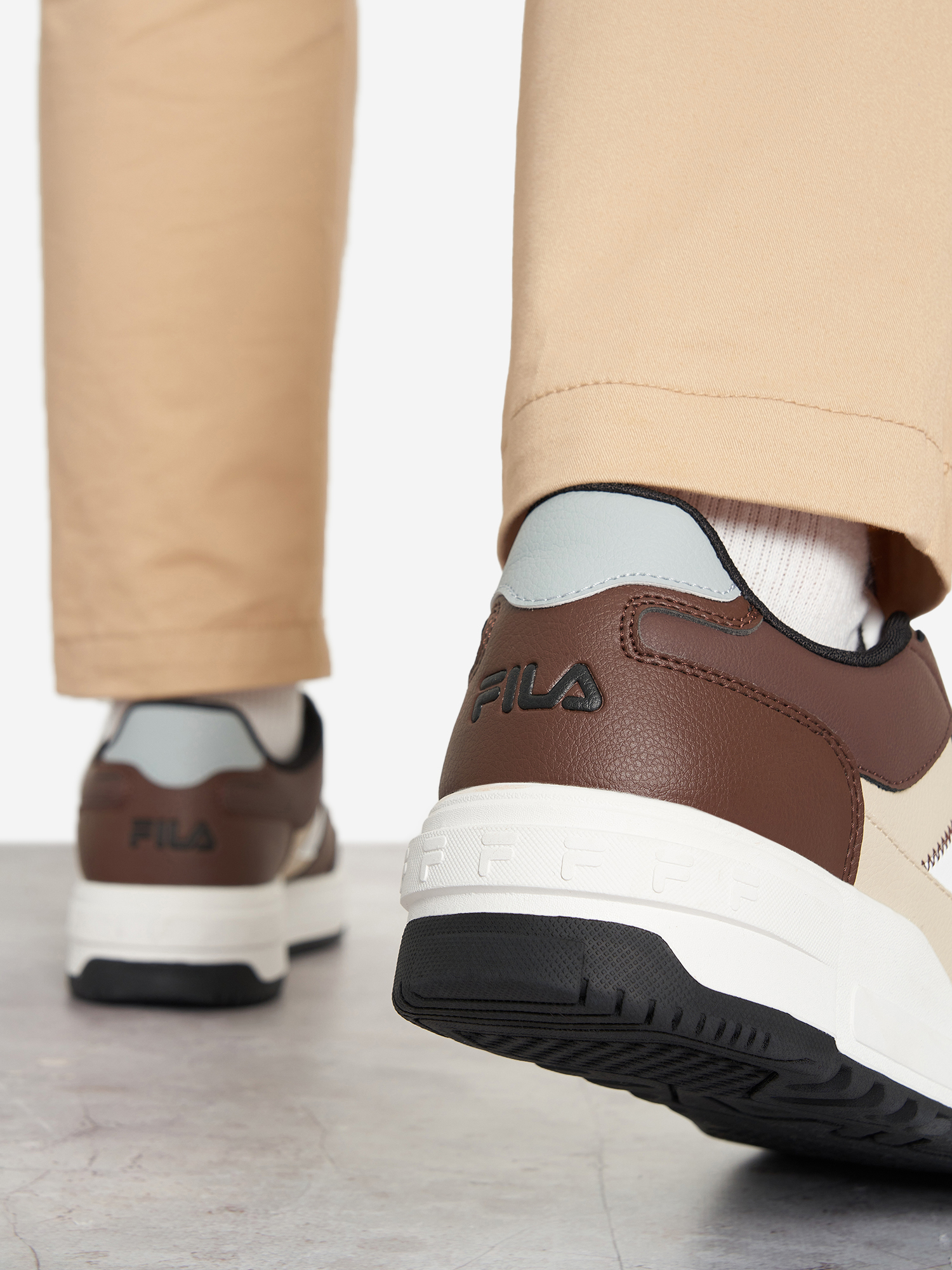 фото Кеды мужские fila fx-1000 low, коричневый