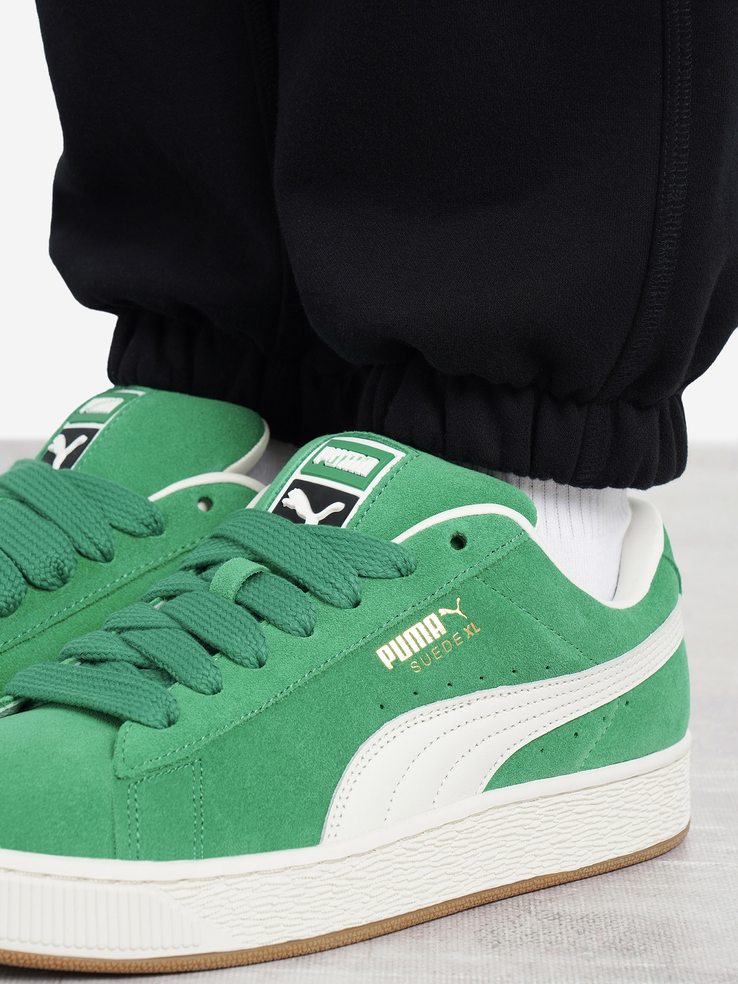 фото Кроссовки женские puma suede xl, зеленый