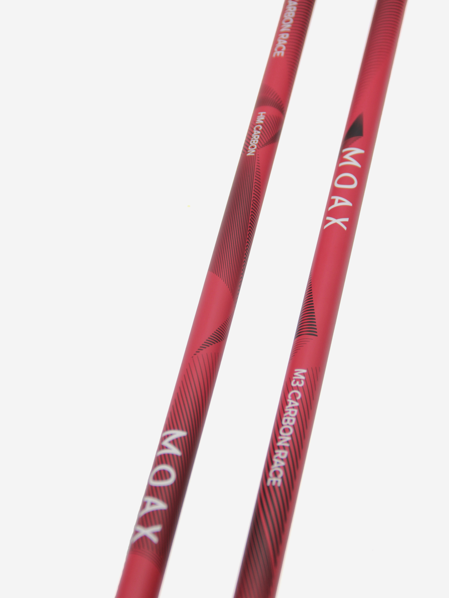 фото Палки лыжные moaxsport m3 carbon race, красный