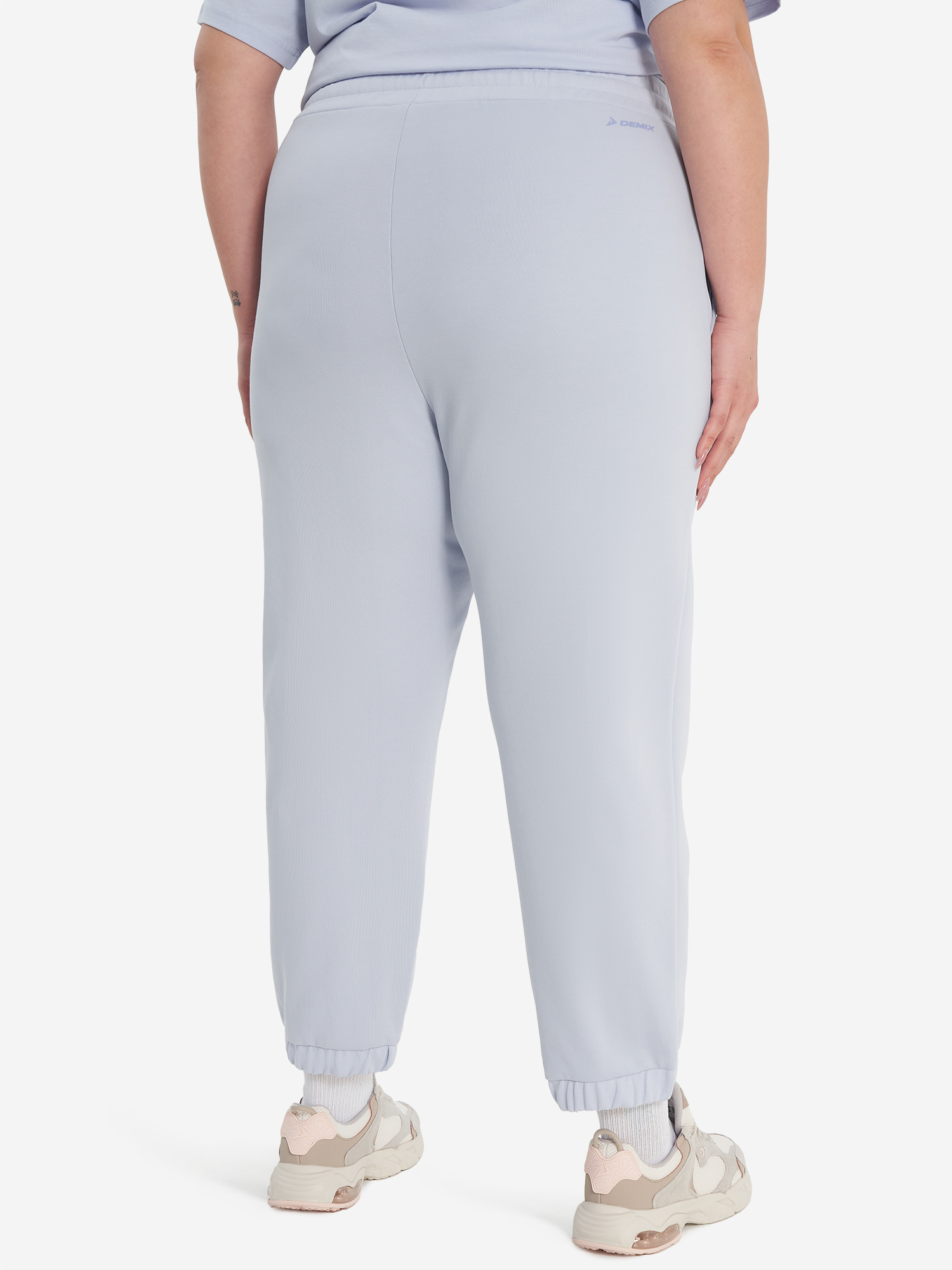 фото Брюки женские оверсайз demix, plus size, фиолетовый