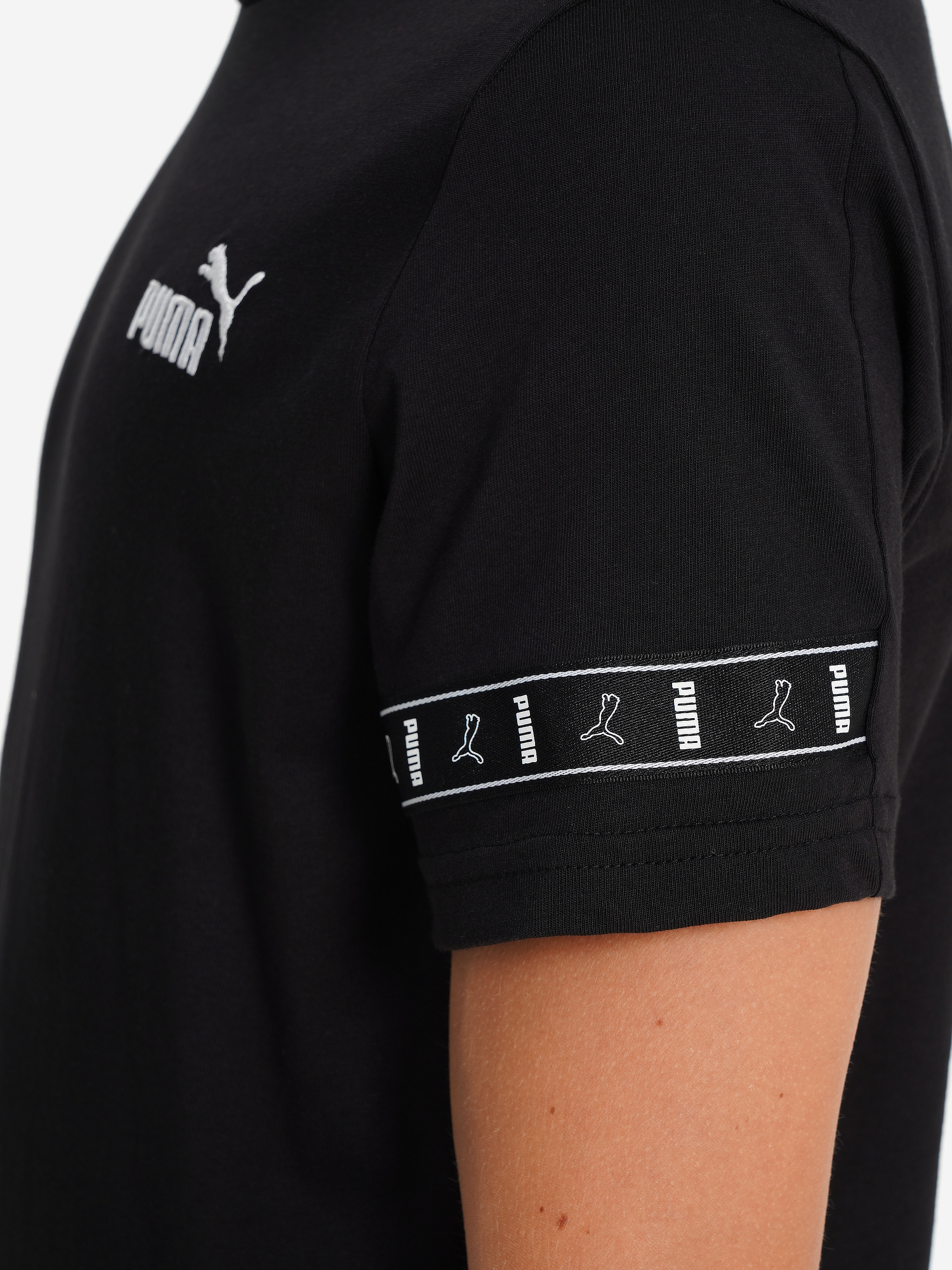 фото Футболка для мальчиков puma tape layout, черный