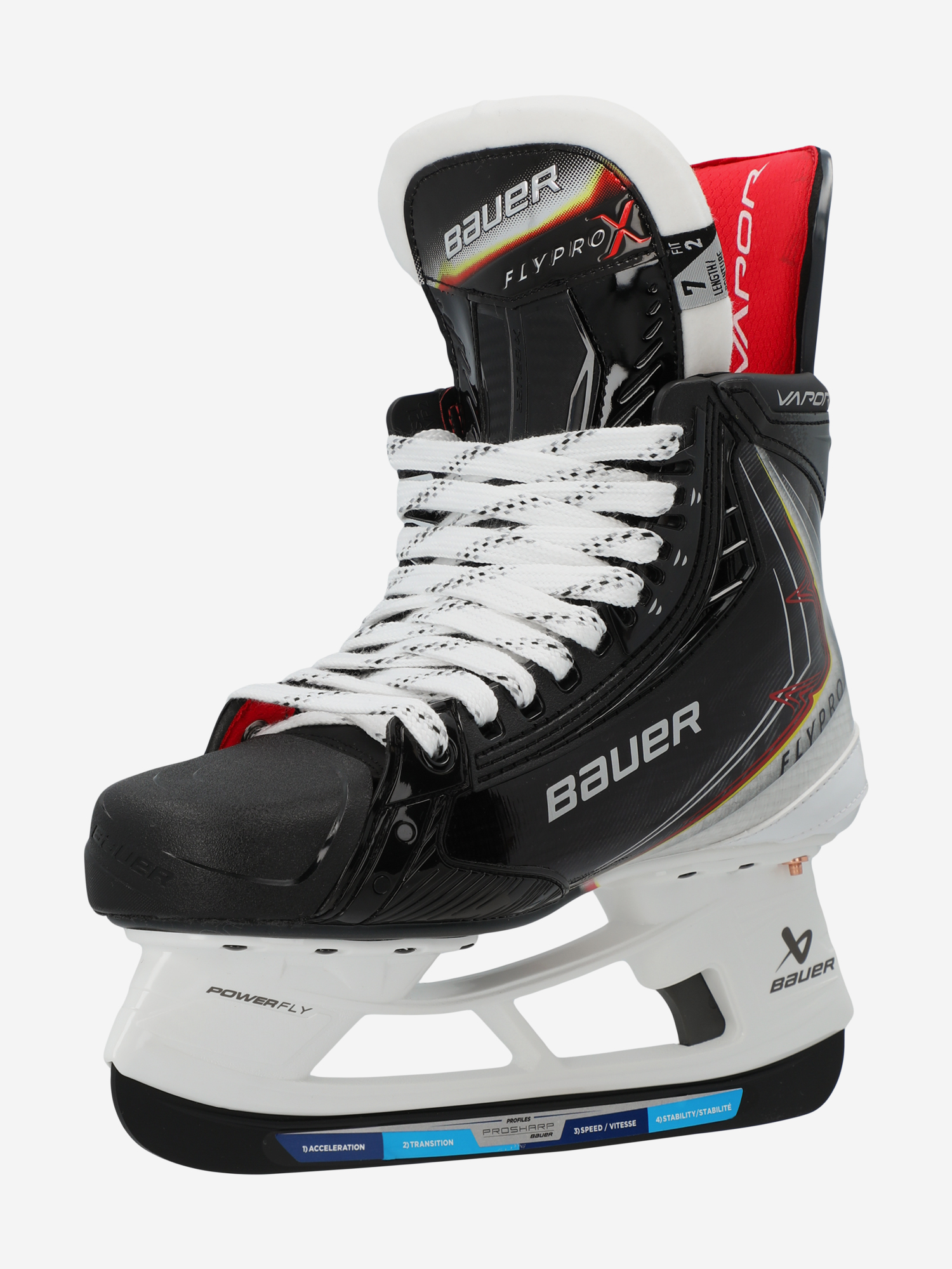 фото Коньки хоккейные bauer vapor flypro sr fit2 + fly-x, черный