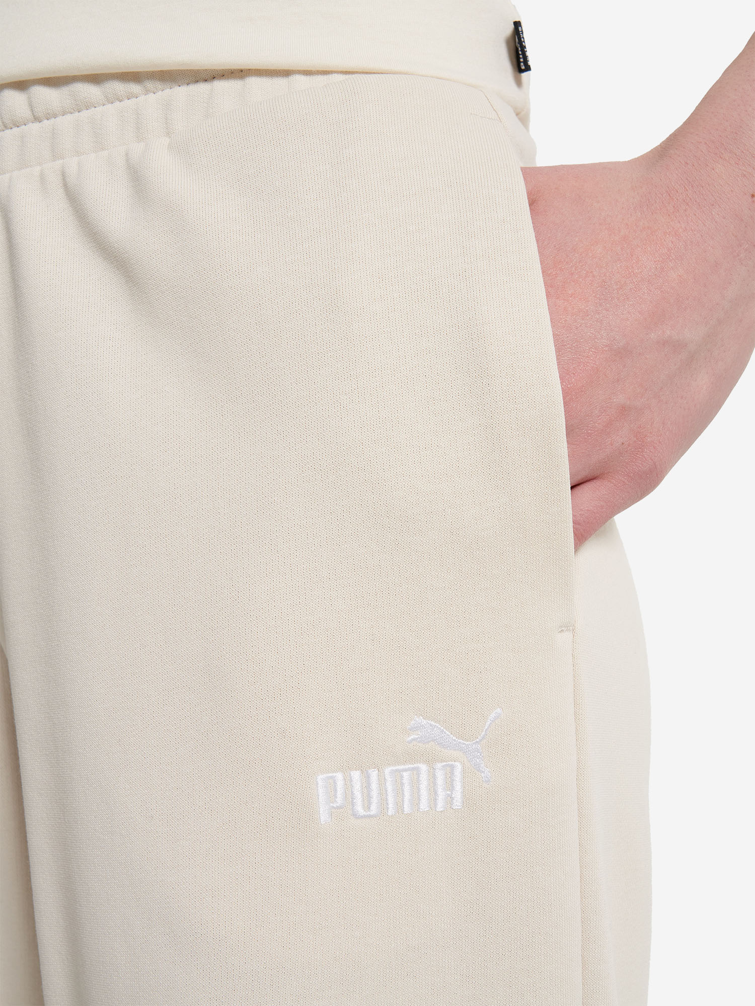 фото Брюки женские puma ess small no. 1 logo, бежевый