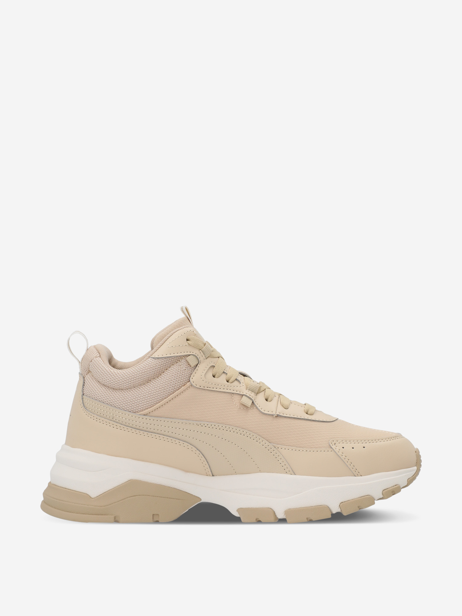 фото Кроссовки женские puma cassia via mid, бежевый