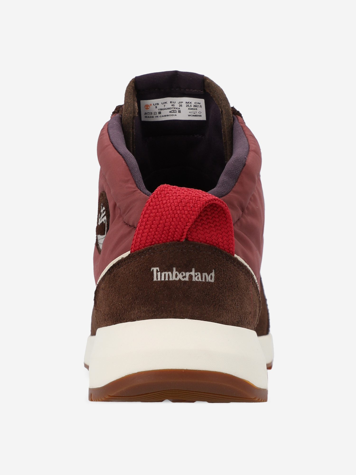 фото Ботинки женские timberland retro swift, красный