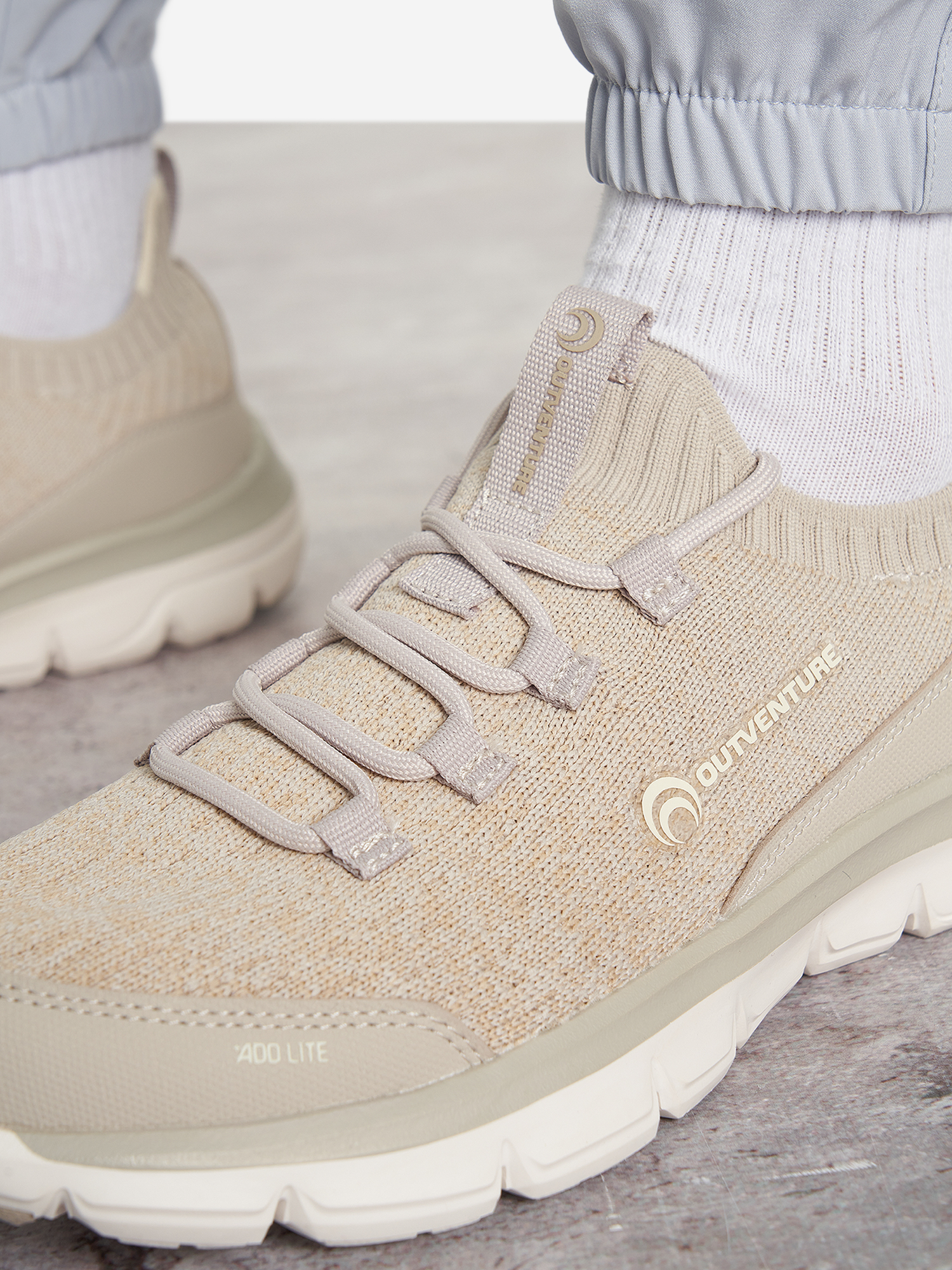 фото Кроссовки женские outventure softline slip on, бежевый
