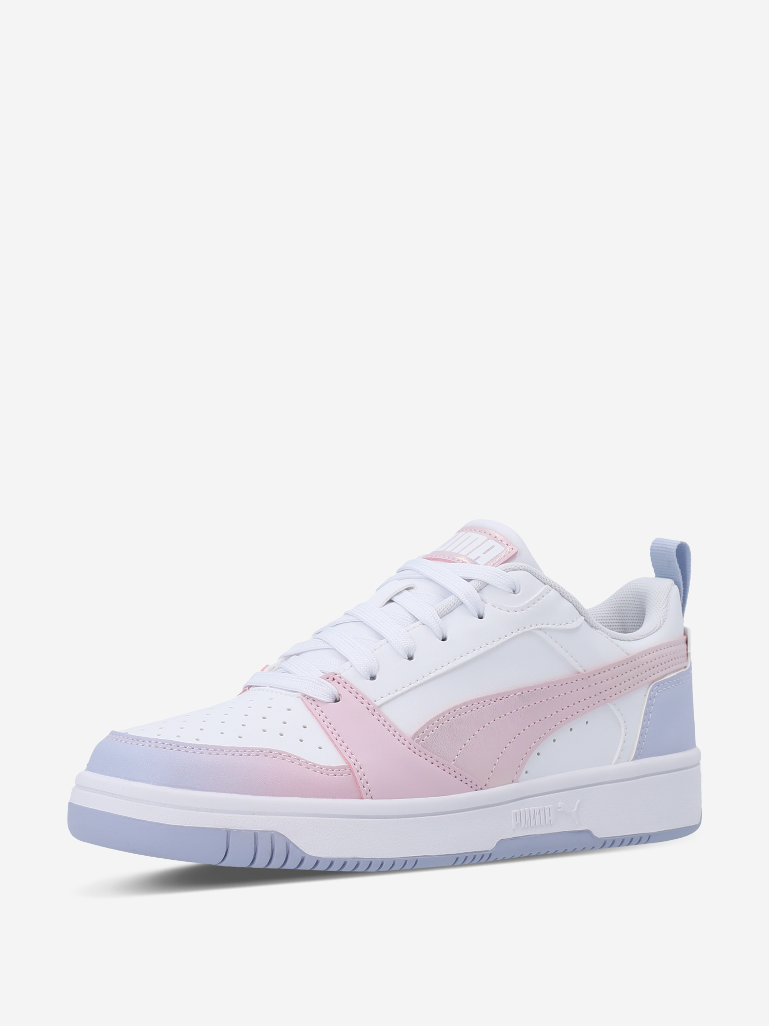 фото Кеды для девочек puma rebound v6 lo blurry dreams jr, голубой