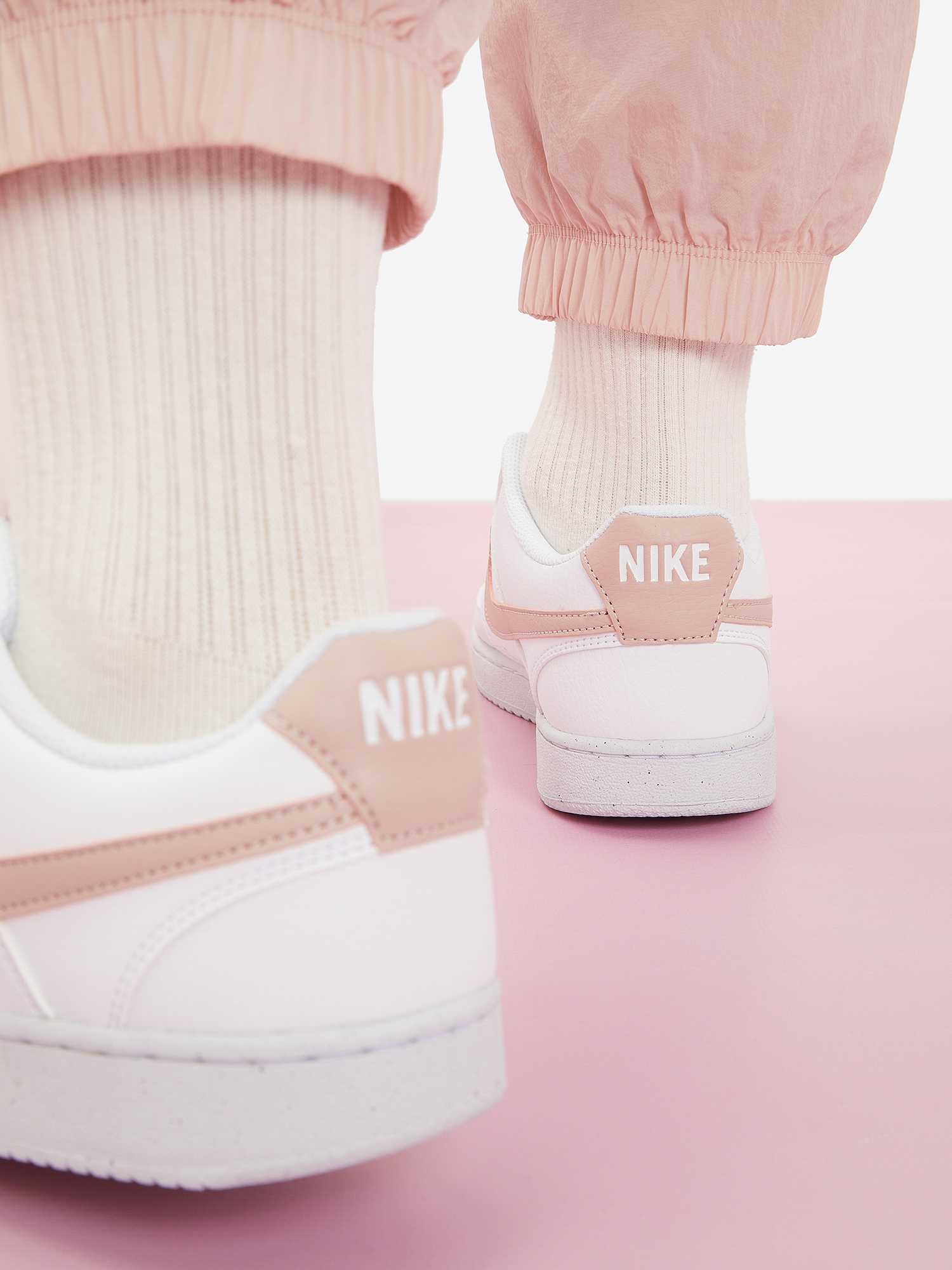 фото Кеды женские nike court vision low next nature, белый