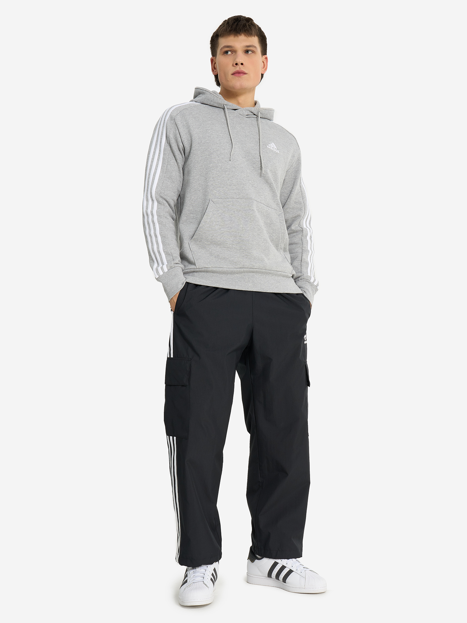 фото Толстовка мужская adidas, серый