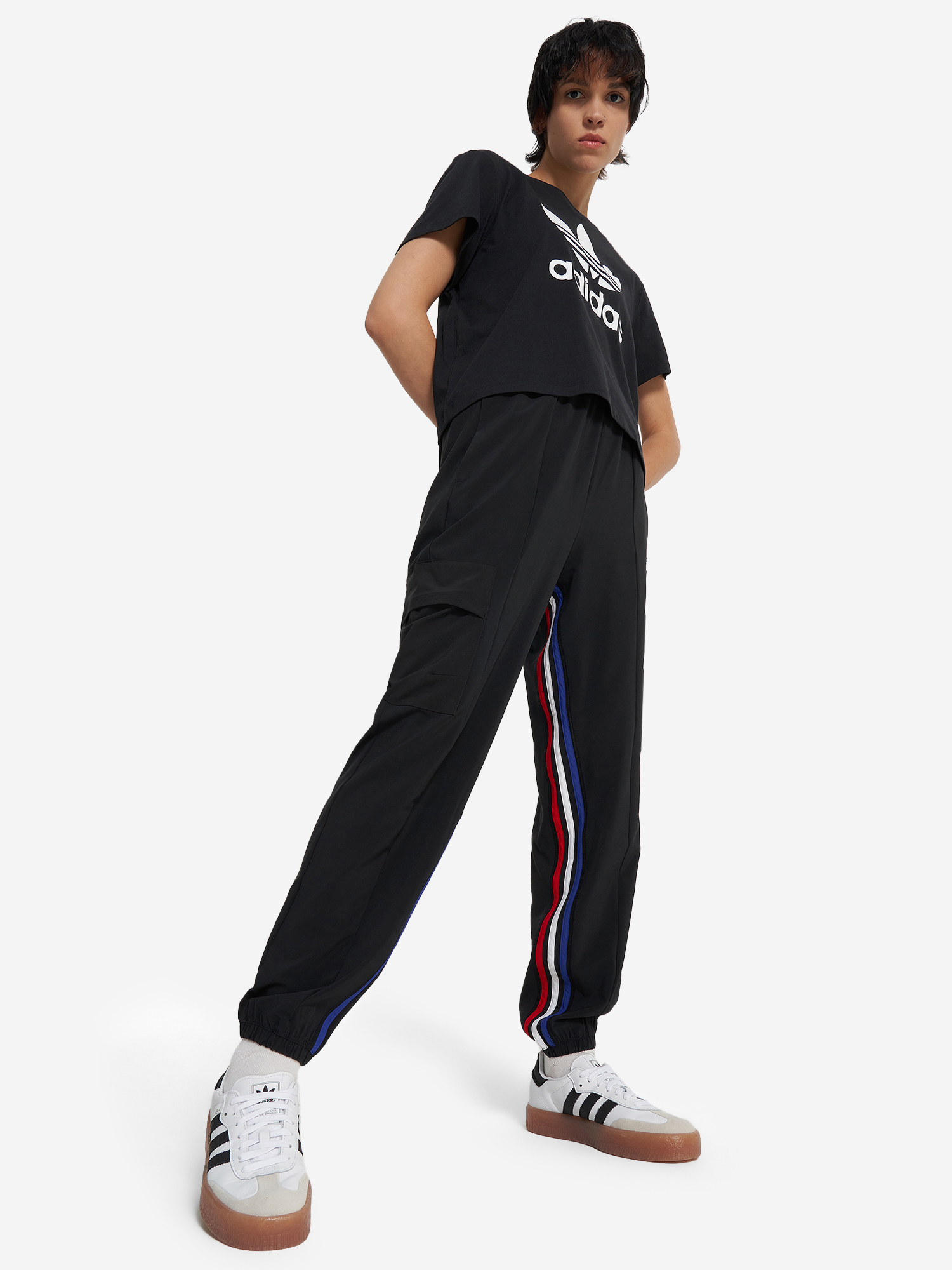 фото Брюки женские adidas, черный