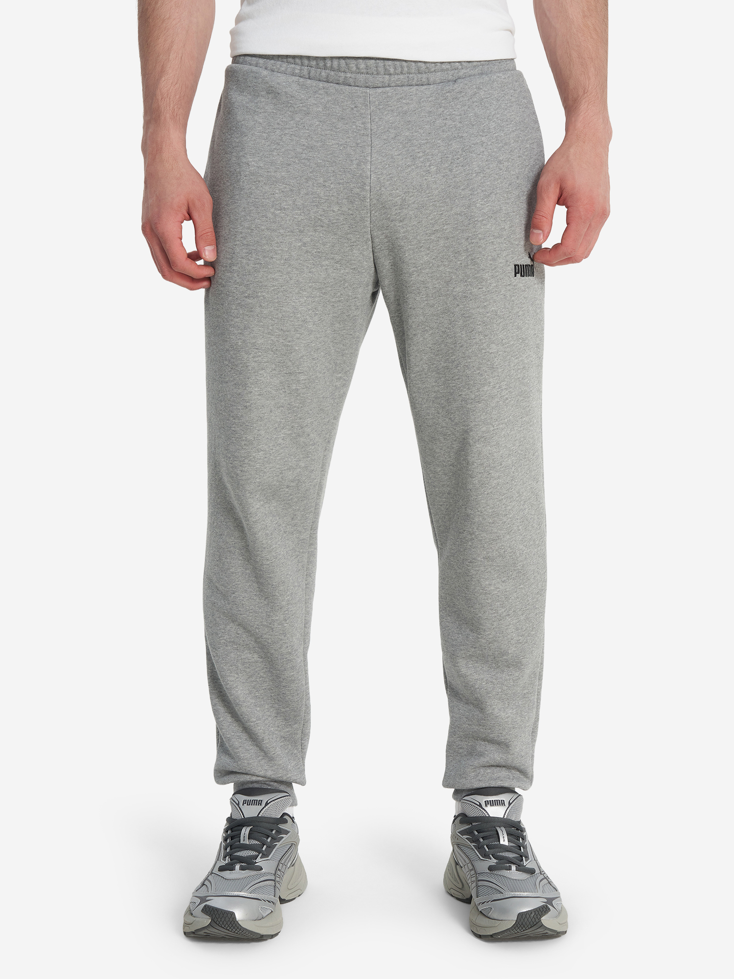 фото Брюки мужские puma ess no. 1 logo, серый