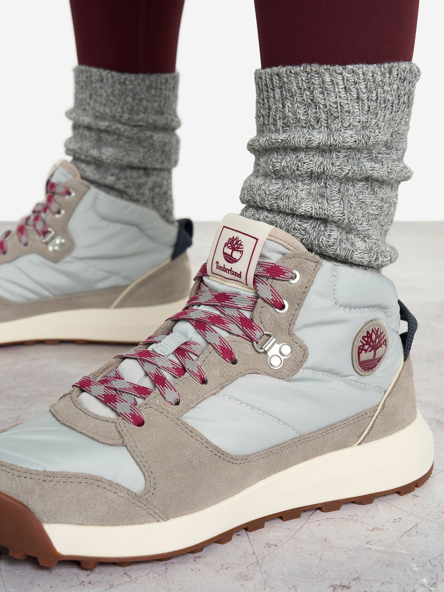 фото Ботинки женские timberland retro swift, серый
