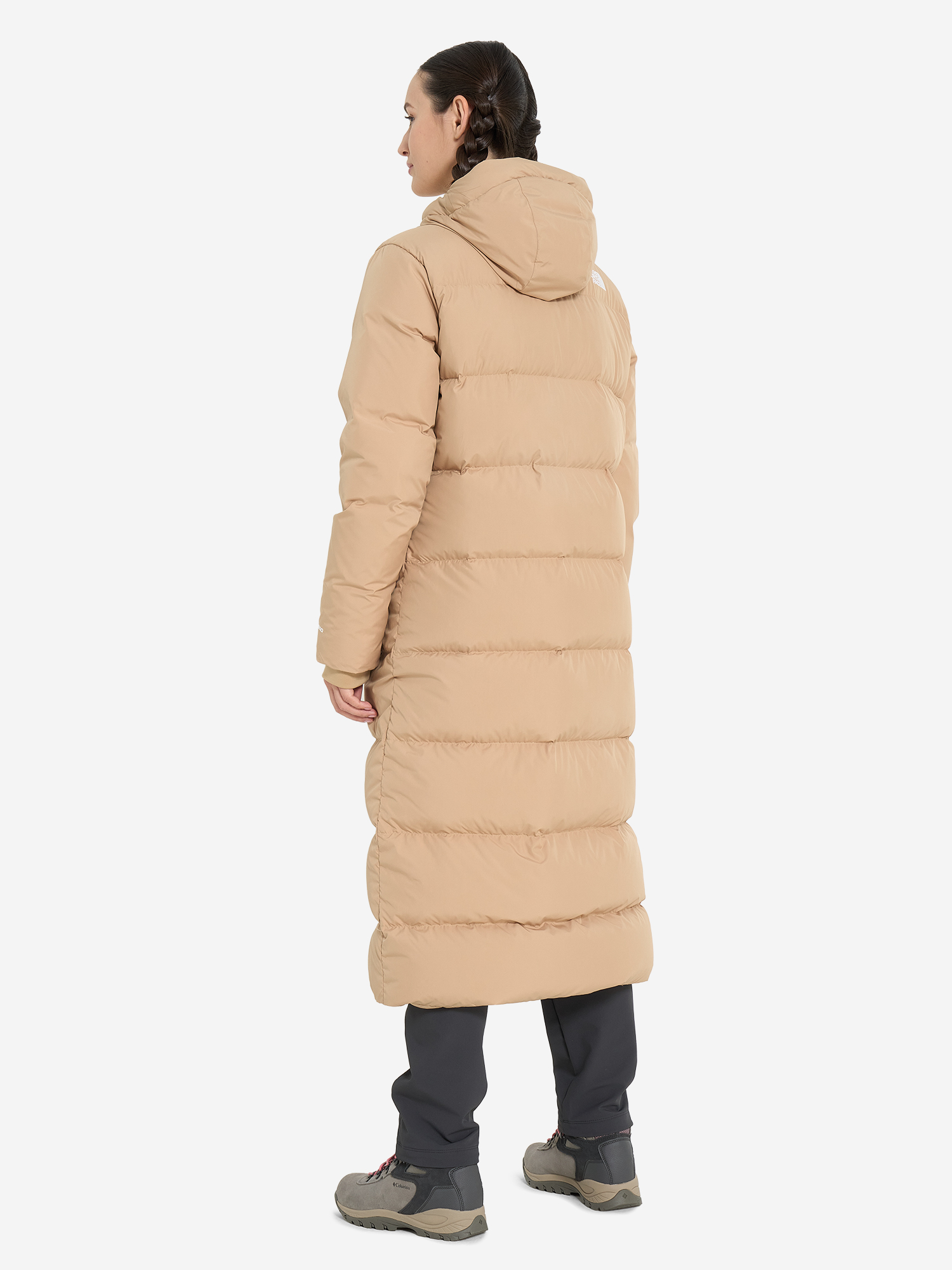 фото Пуховик женский the north face triple c, бежевый